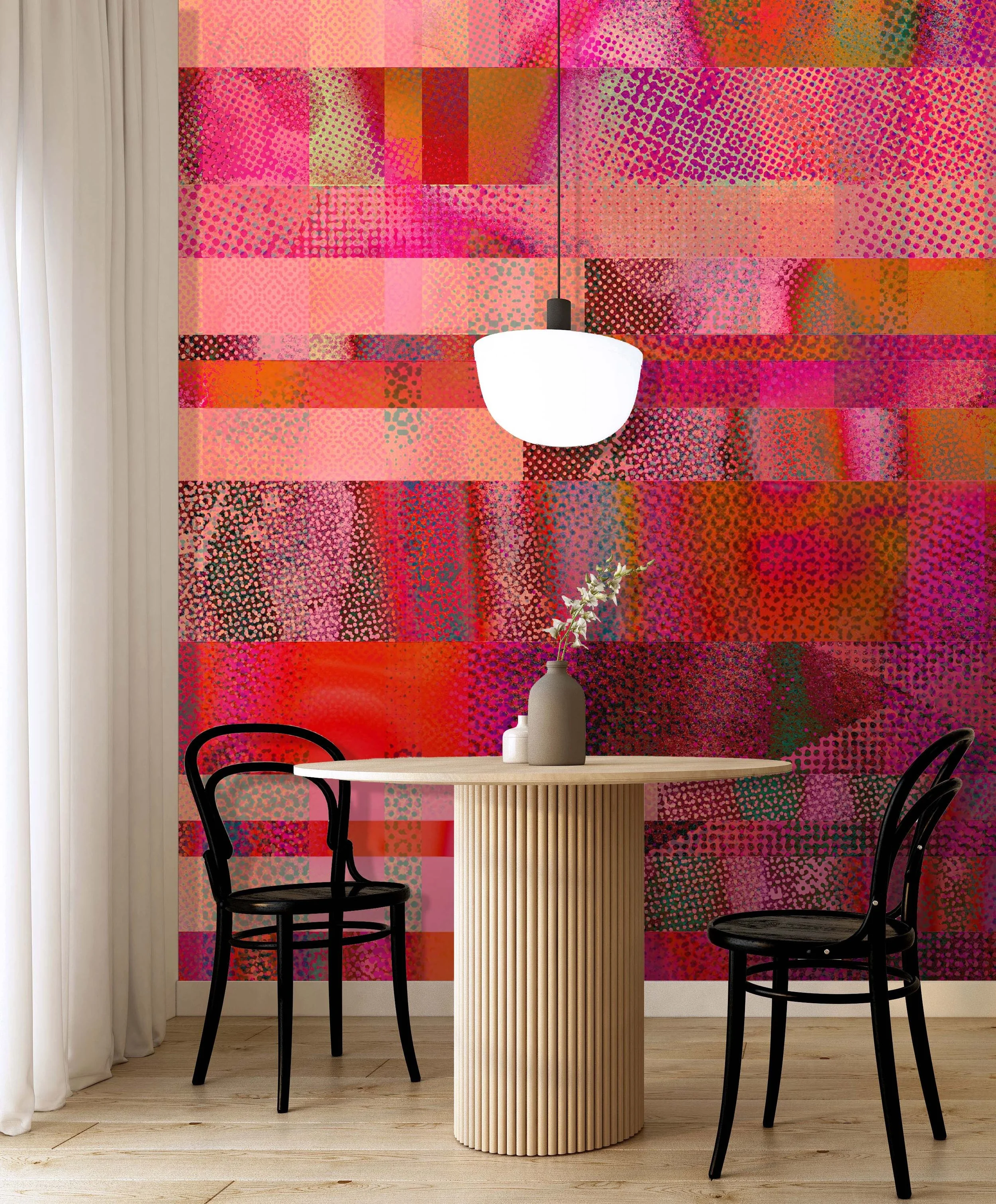 Glass Ceiling in Coral  |  Quick Ship Mural