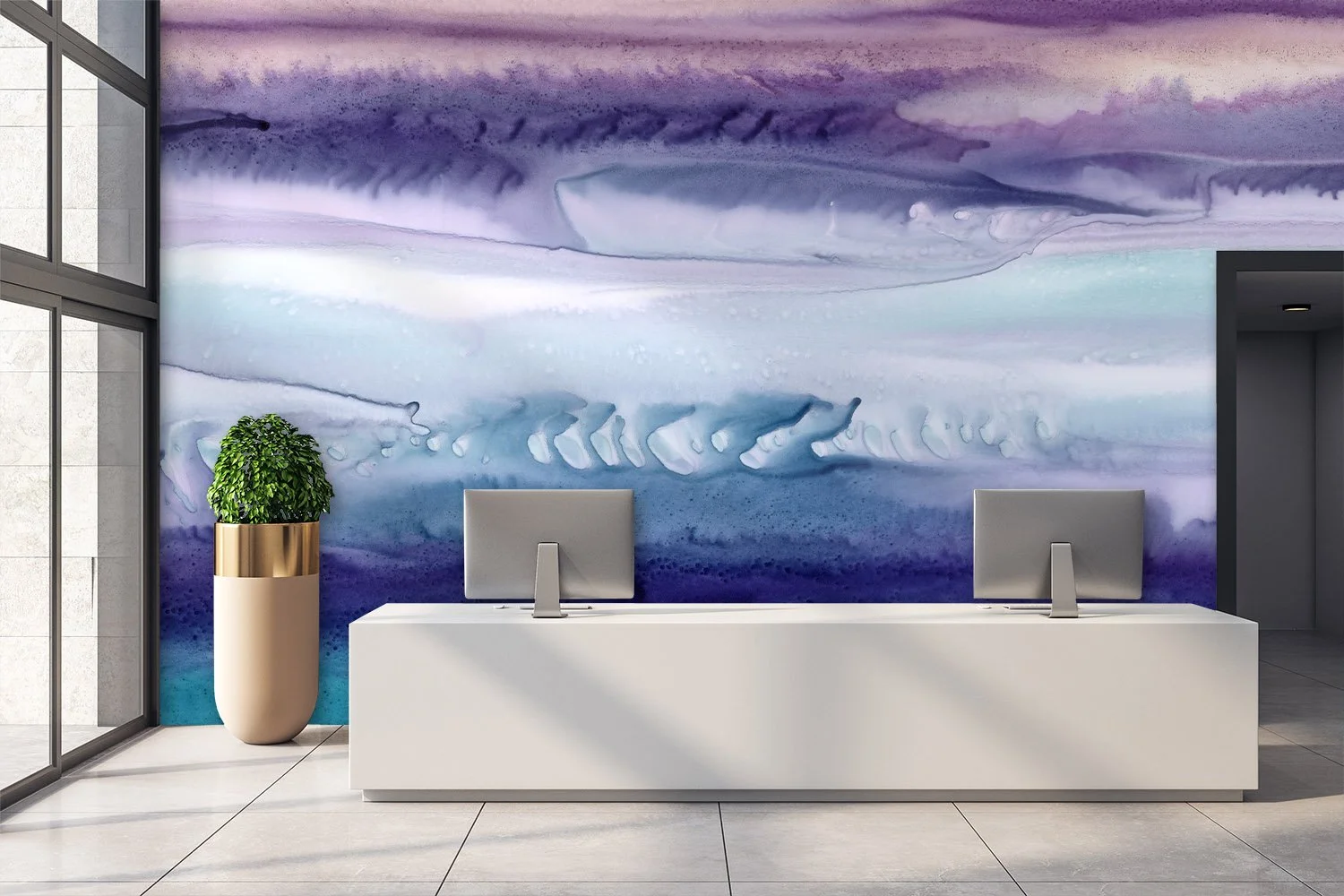 Eventide Drips  |  Quick Ship Mural