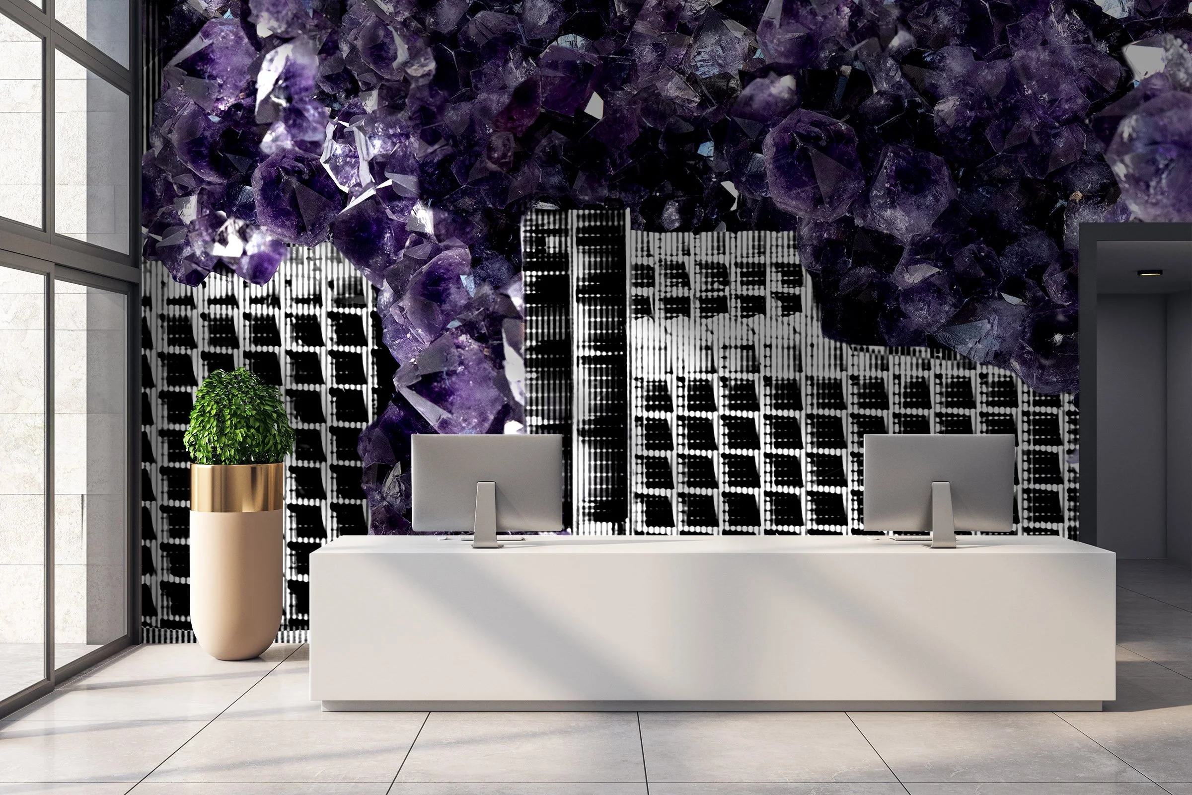 Amethyst Uprising  |  Made to Measure Mural
