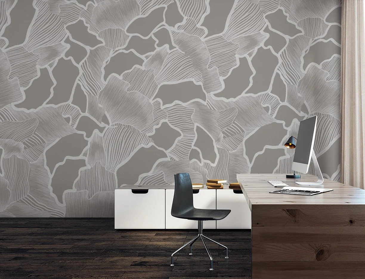 Canopy in Silver  |  Made to Measure Mural