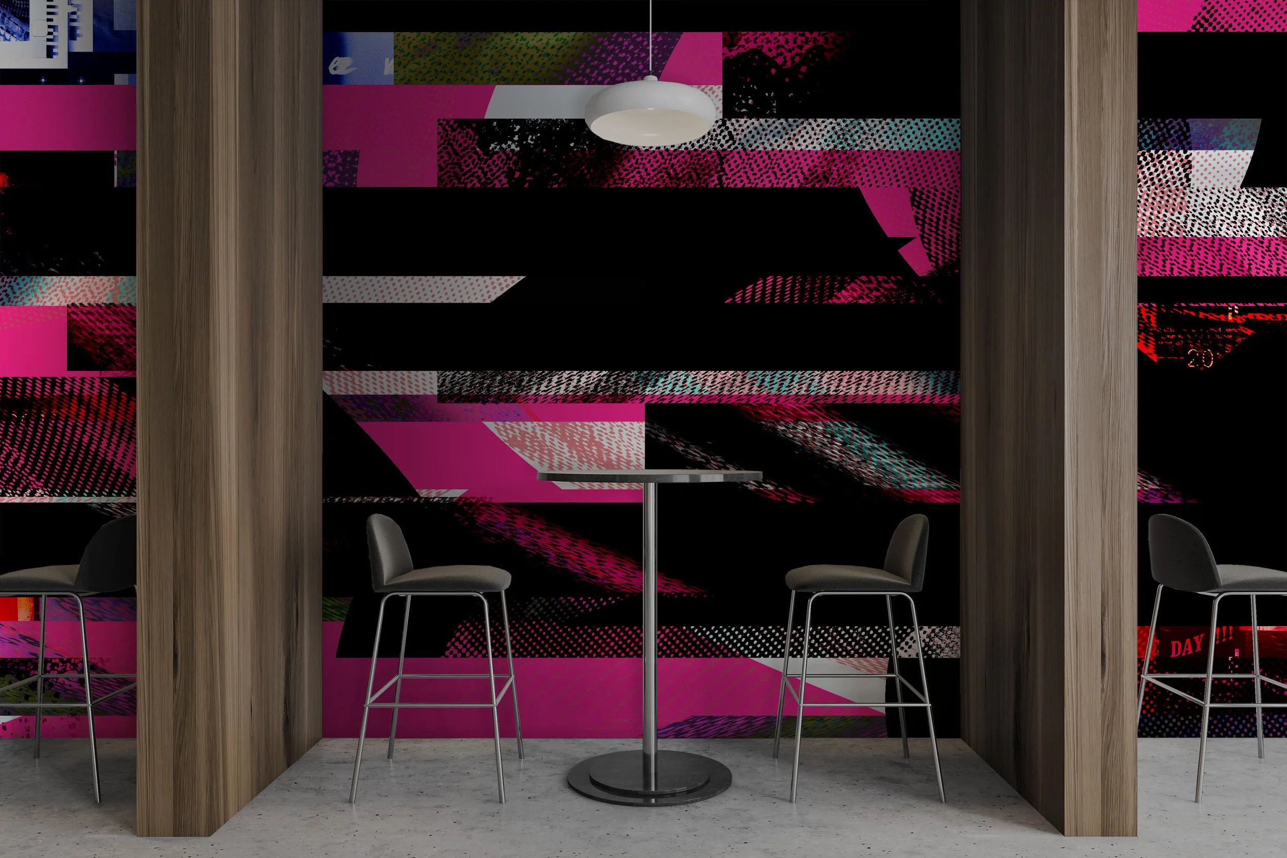Catalyze in Hot Pink  |  Quick Ship Mural
