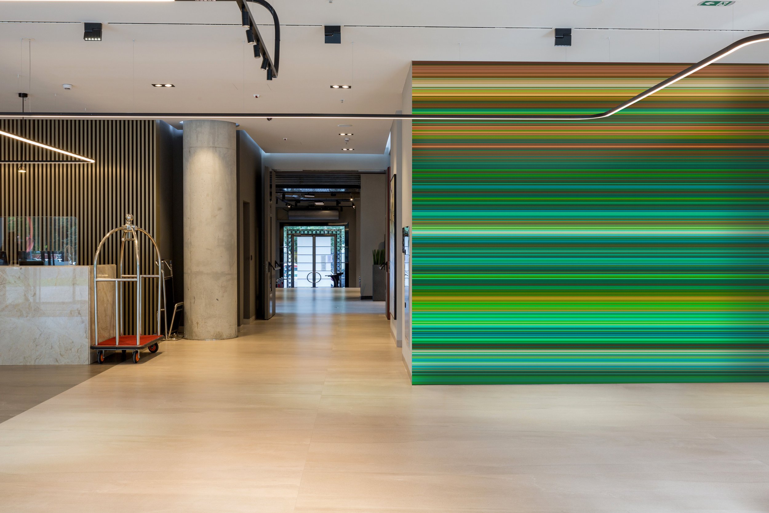 Retrograde in Green  |  Quick Ship Mural