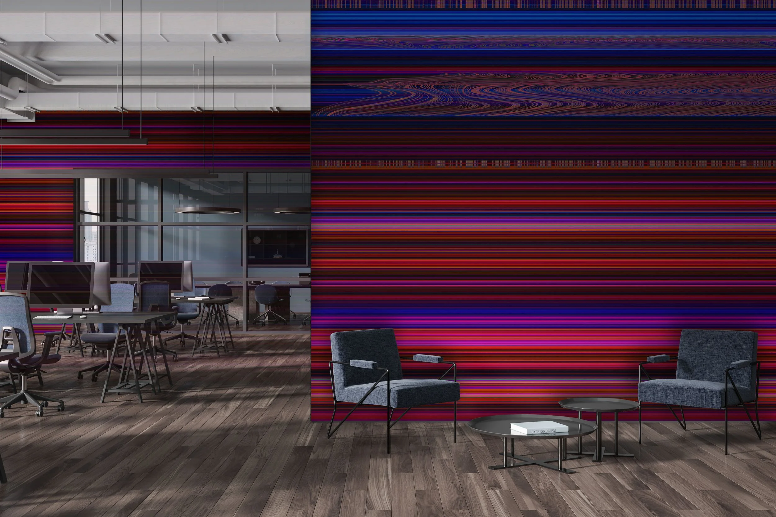 Disruptive in Purple  |  Quick Ship Mural