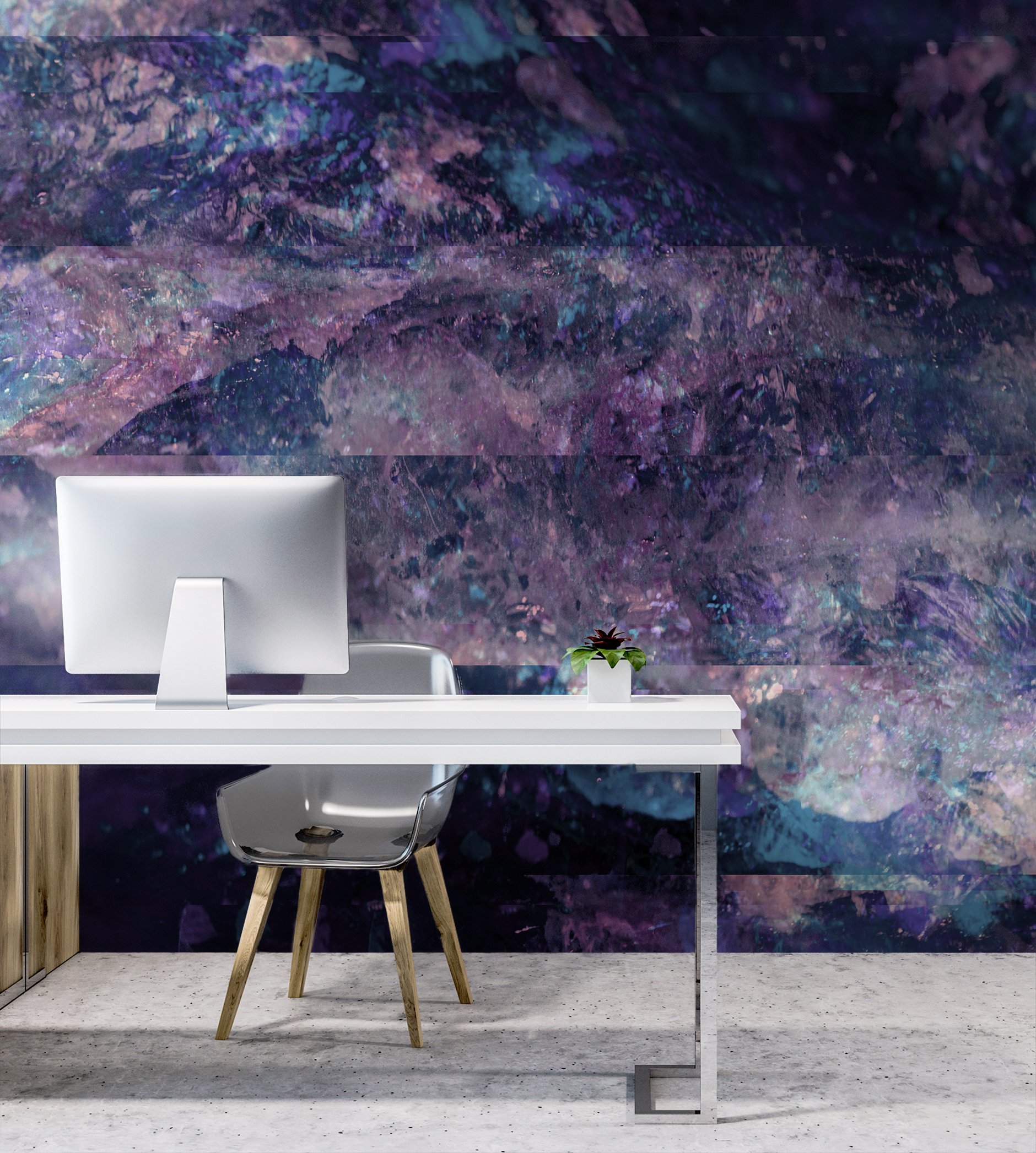 Calcite Glitch in Twilight  |  Made to Measure Mural