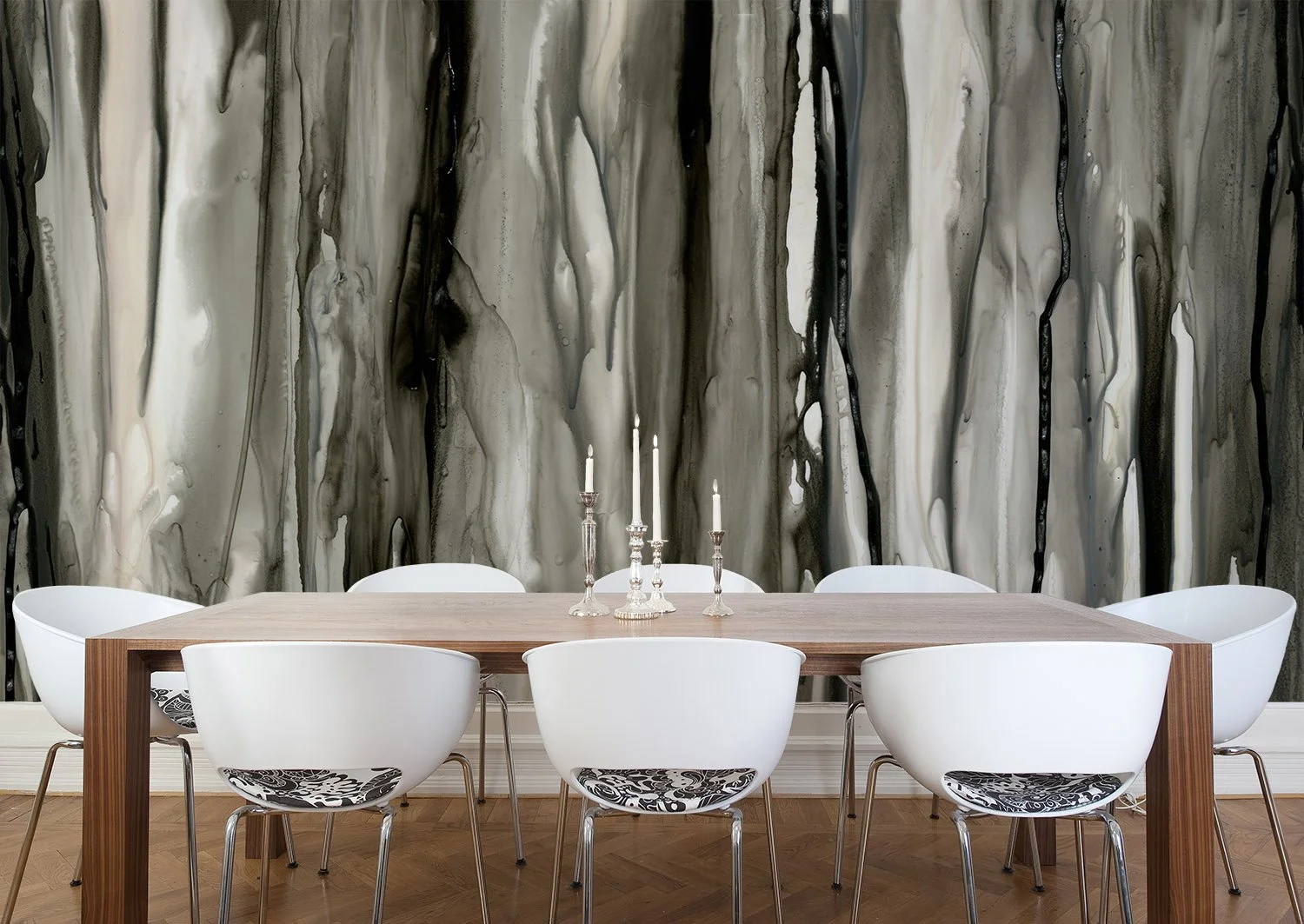 Drips in Black A  |  Made to Measure Mural