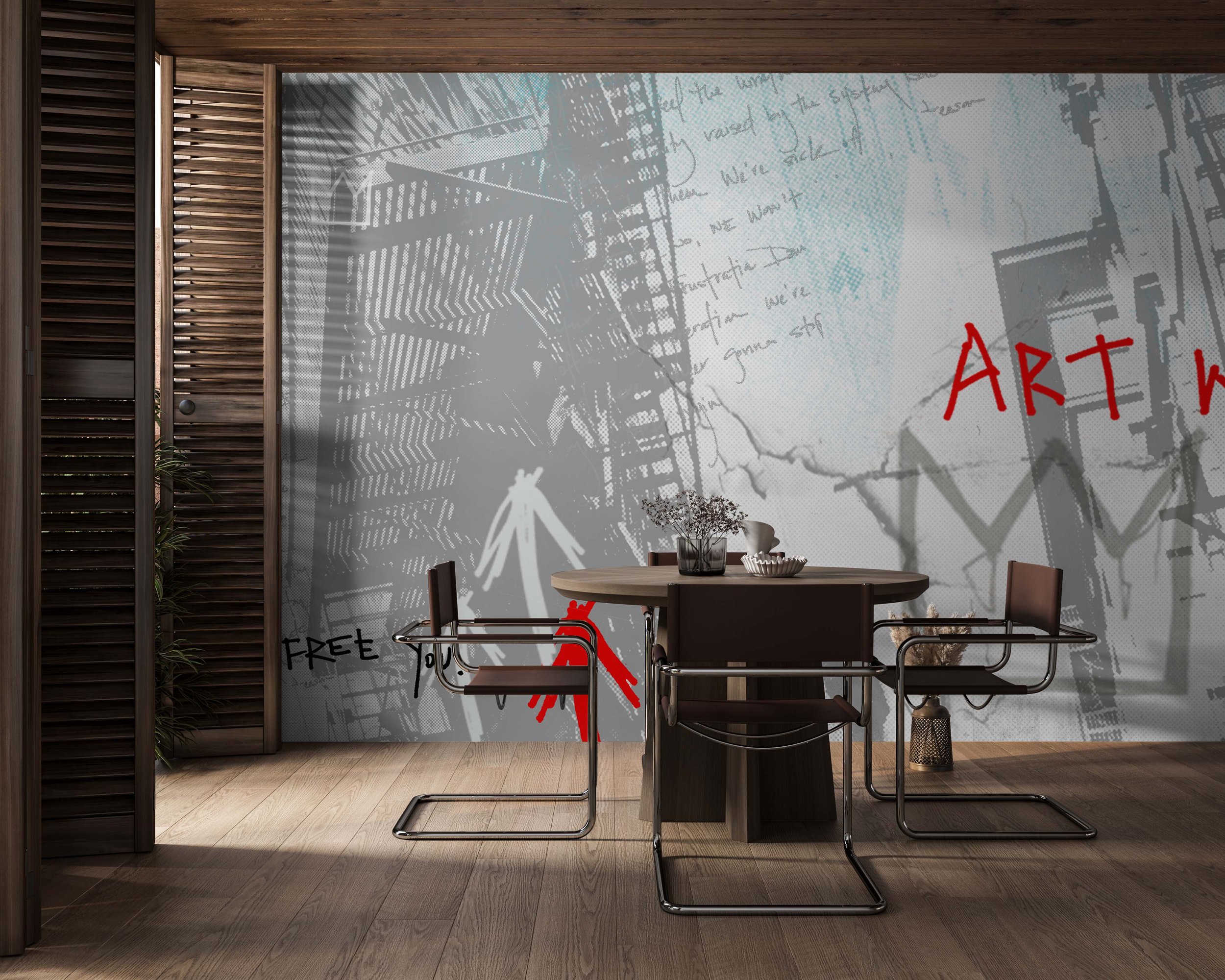 Art Will Free You Light  |  Quick Ship Mural