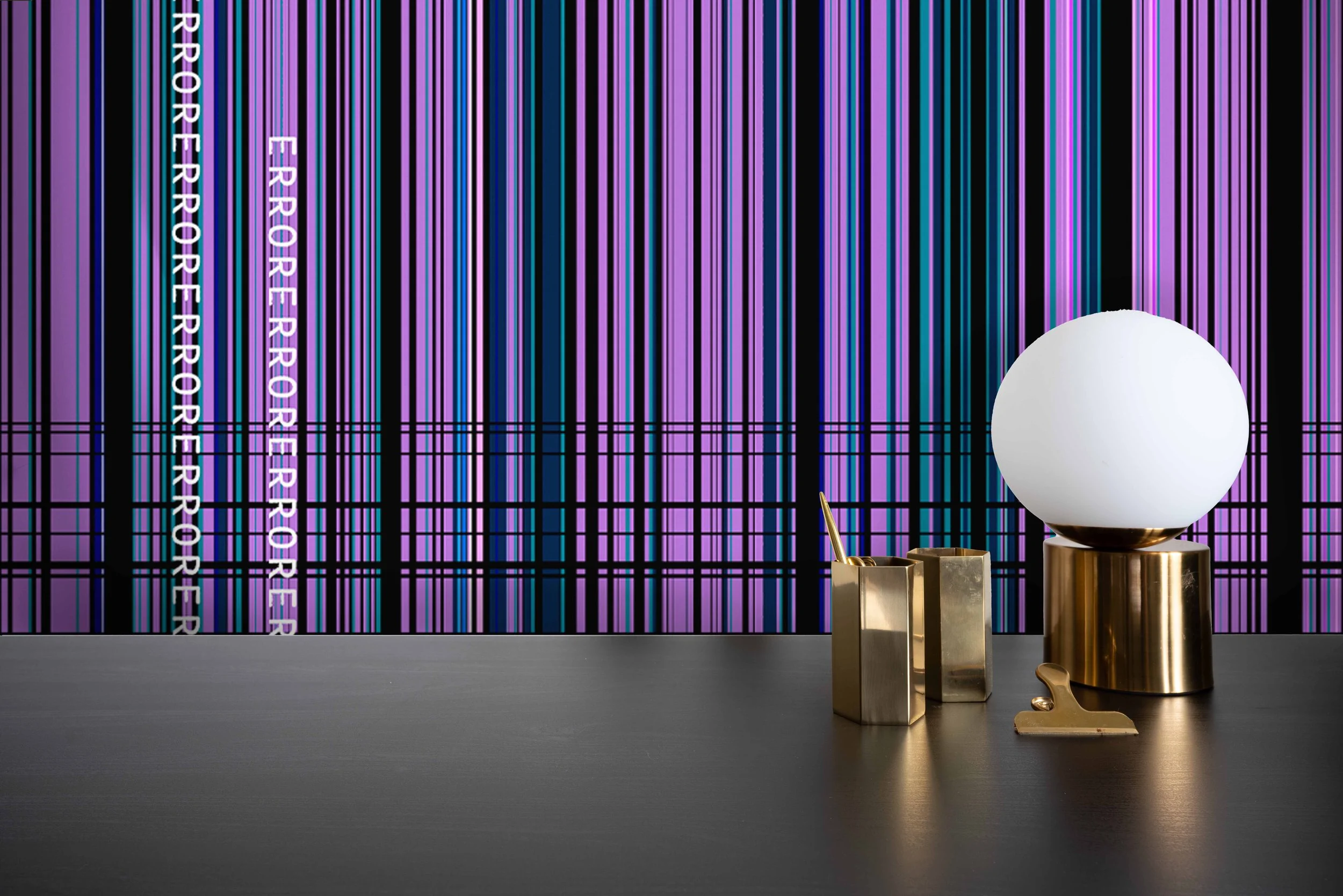 Error Code in Purple |  Quick Ship Mural