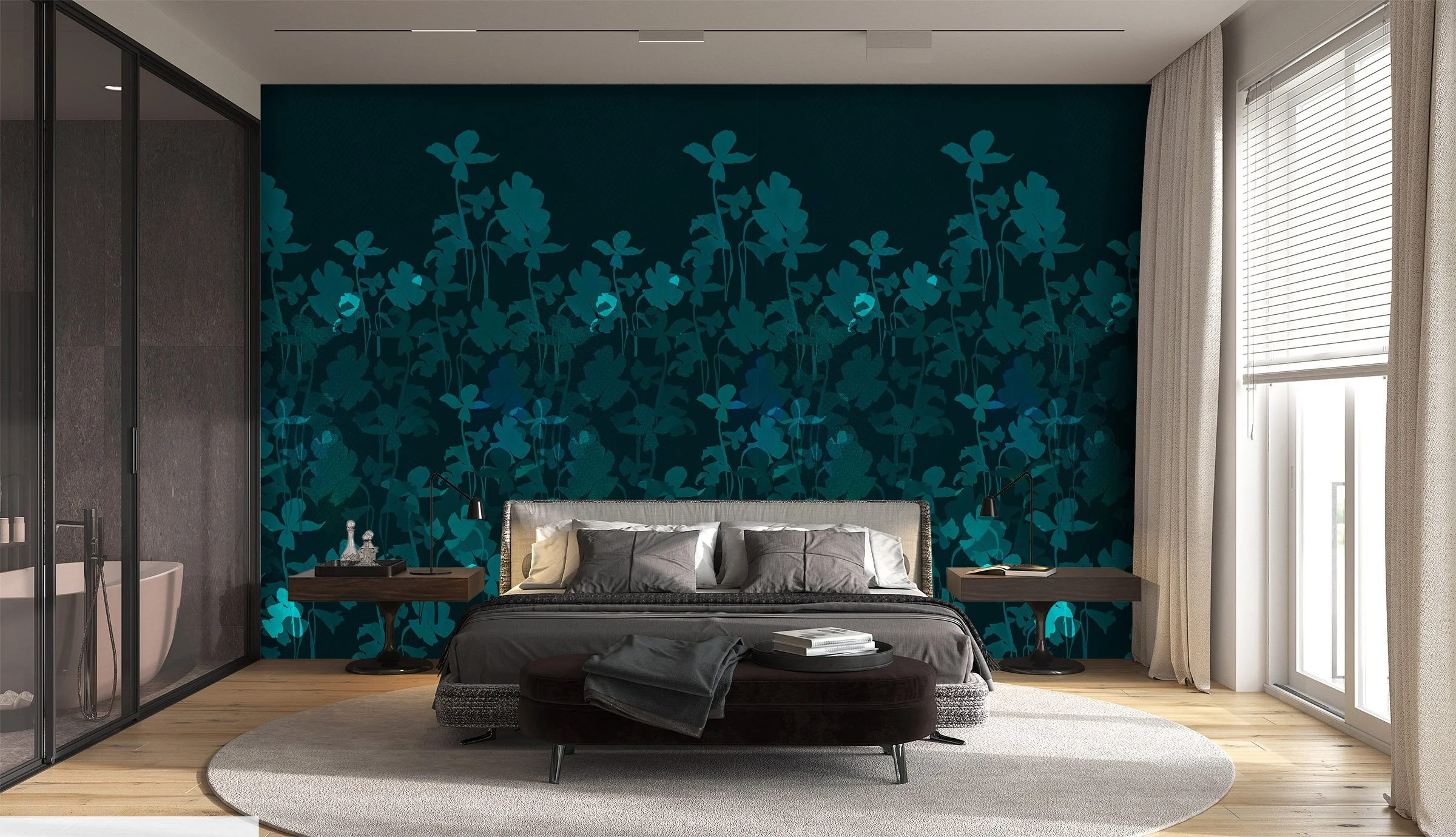 Plantae in Dark Teal  |  Quick Ship