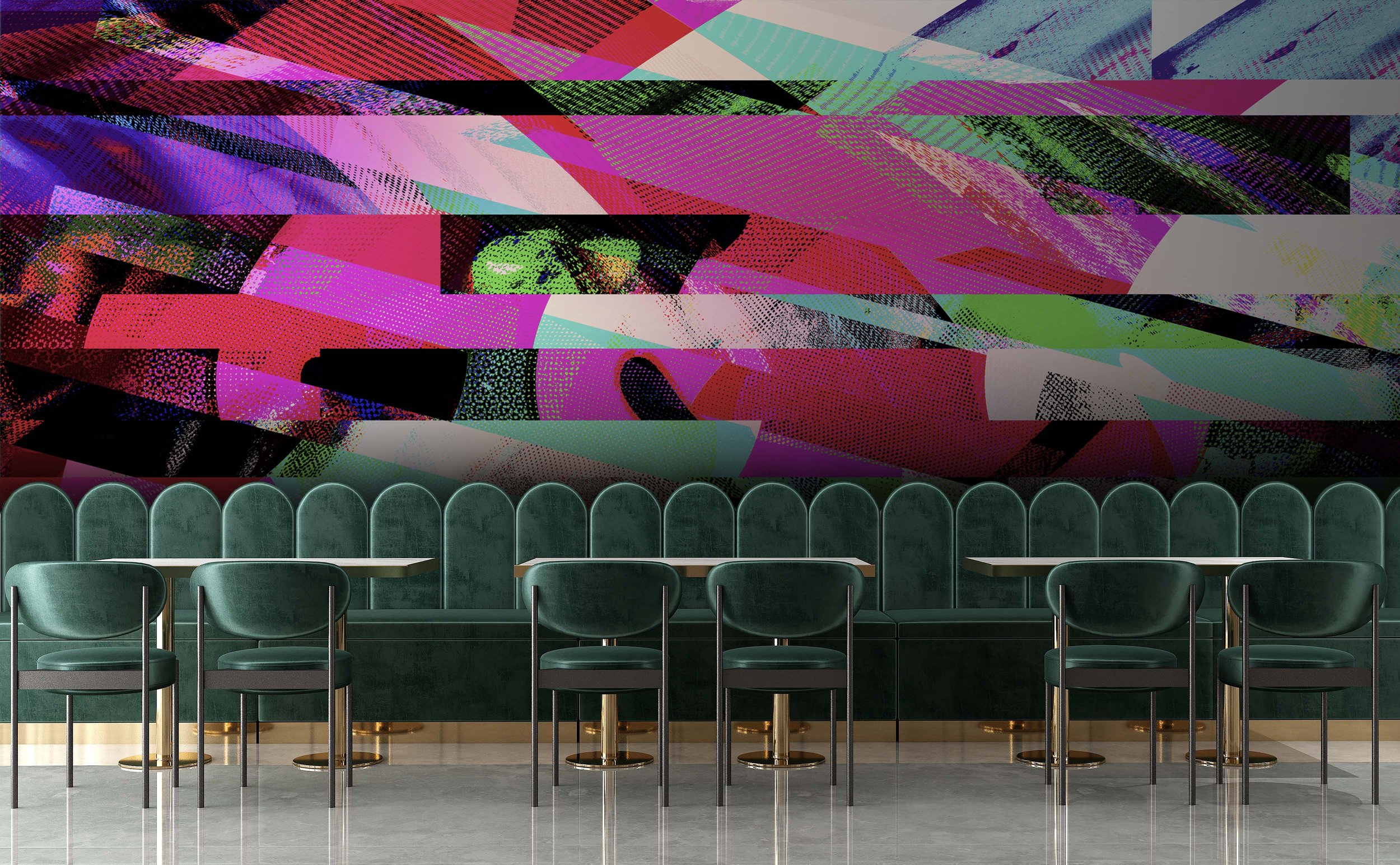 Rampage in Neon  |  Quick Ship Mural