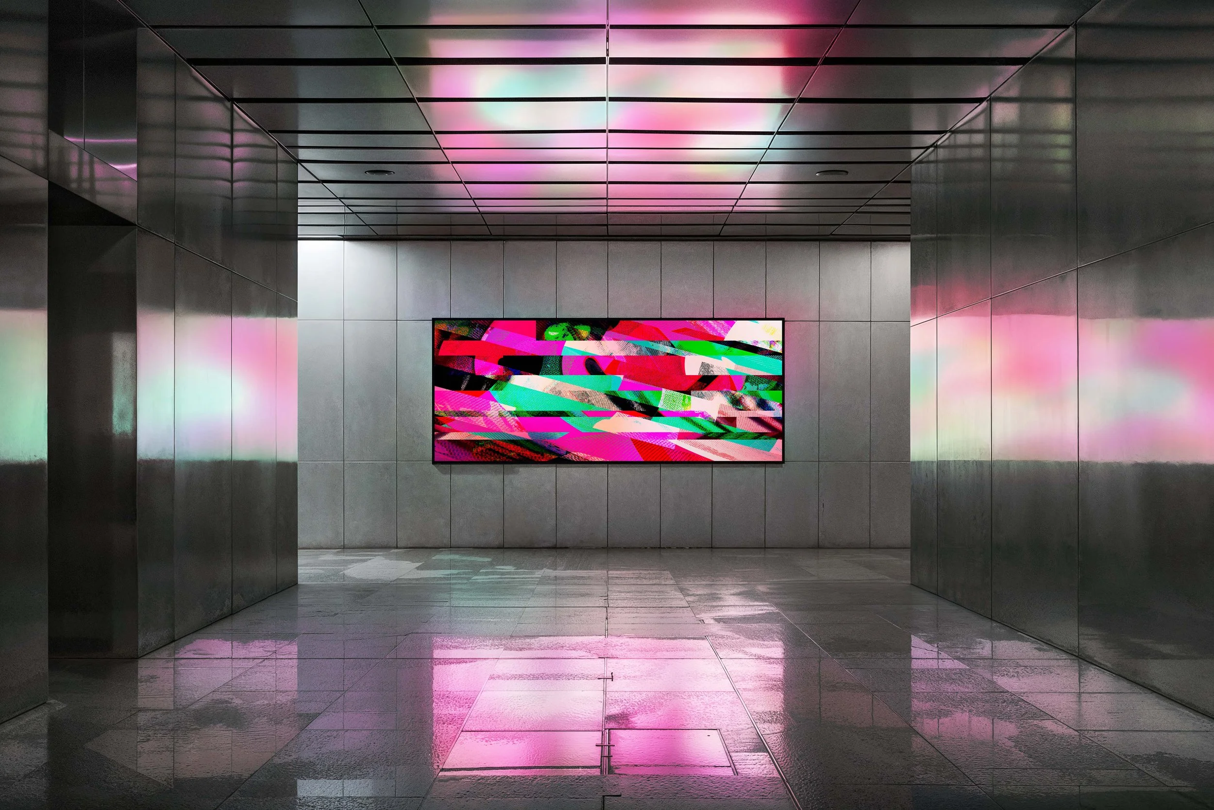 Rampage in Neon  |  Quick Ship Mural