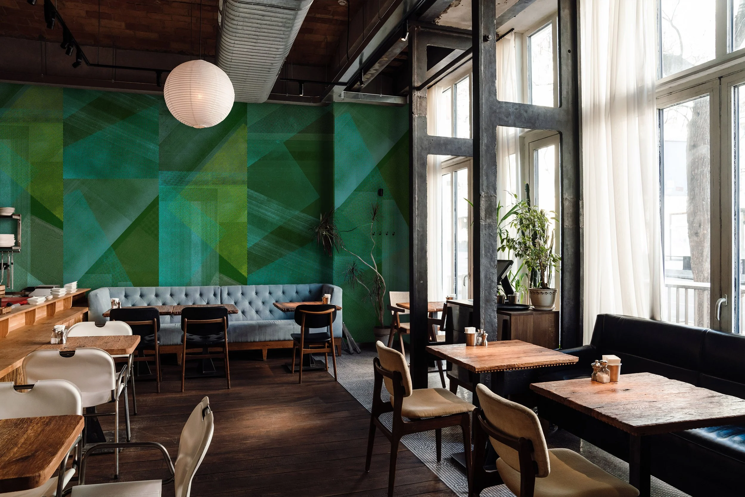 Revolution in Green  I  Mix + Match Wallpaper