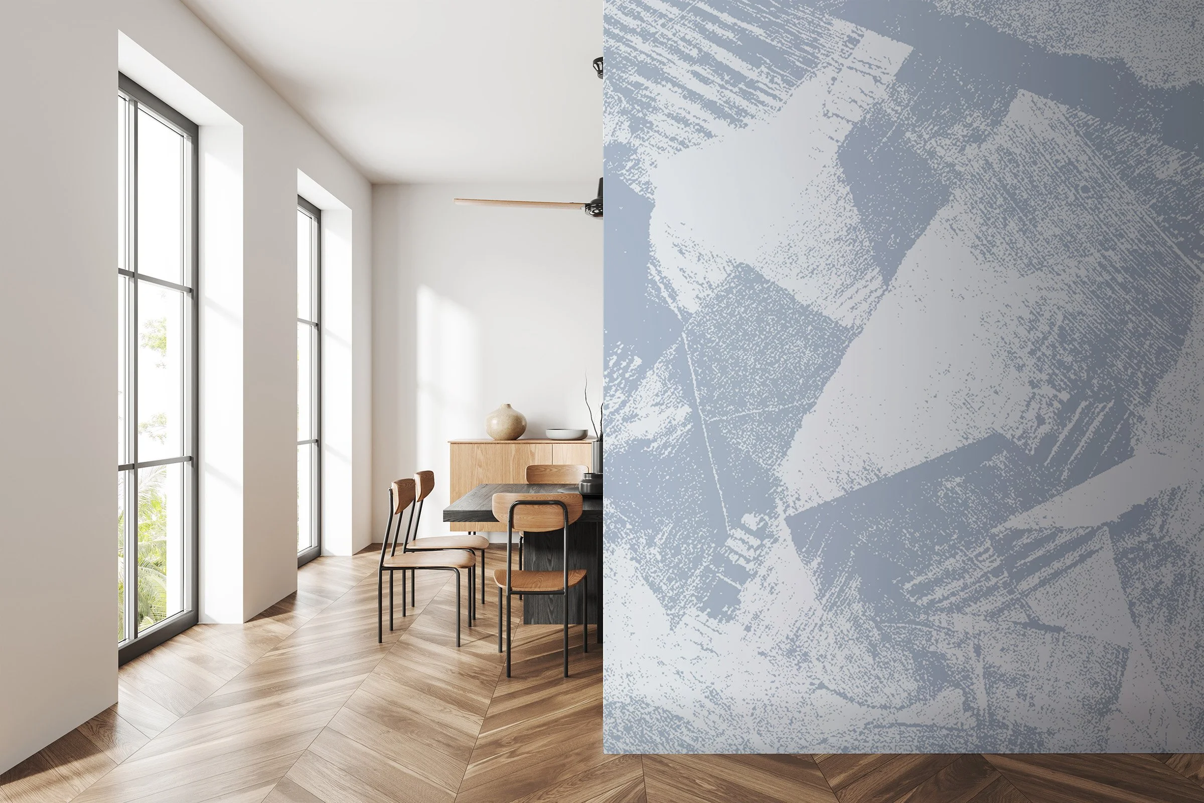 Subconscious Thought in Slate  |  Made to Measure Mural