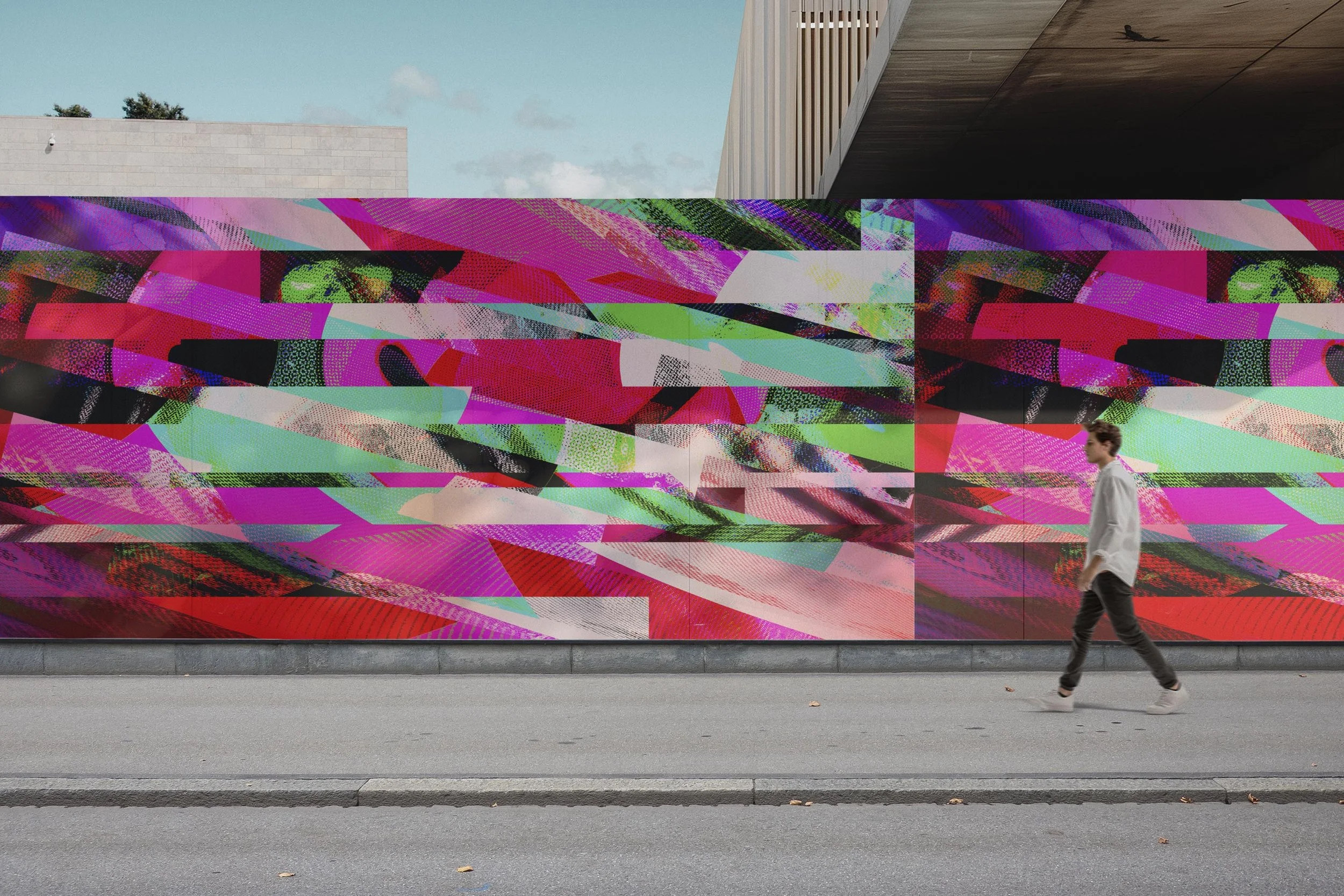 Rampage in Neon  |  Quick Ship Mural