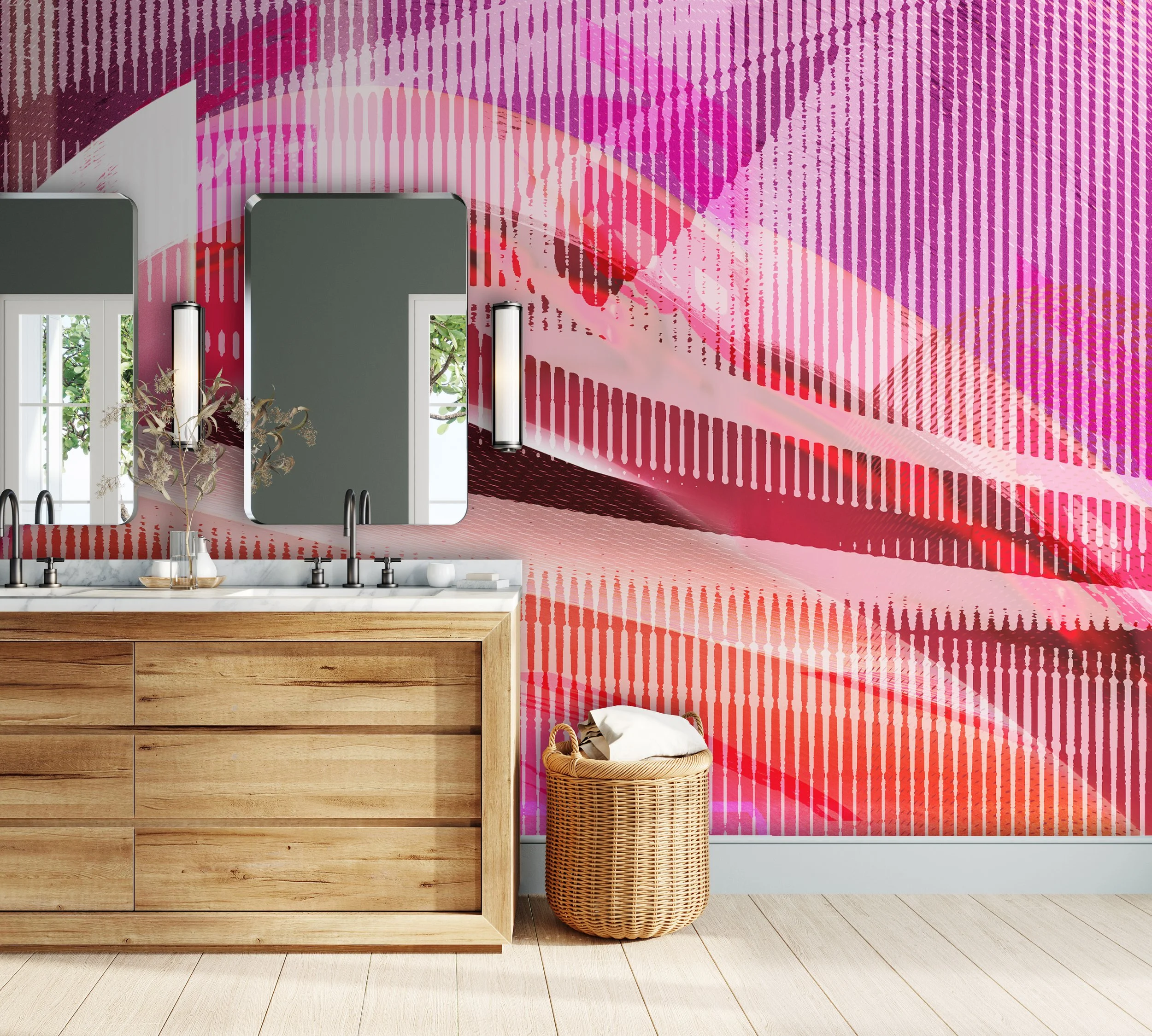 Defiance in Pink  |  Quick Ship Mural
