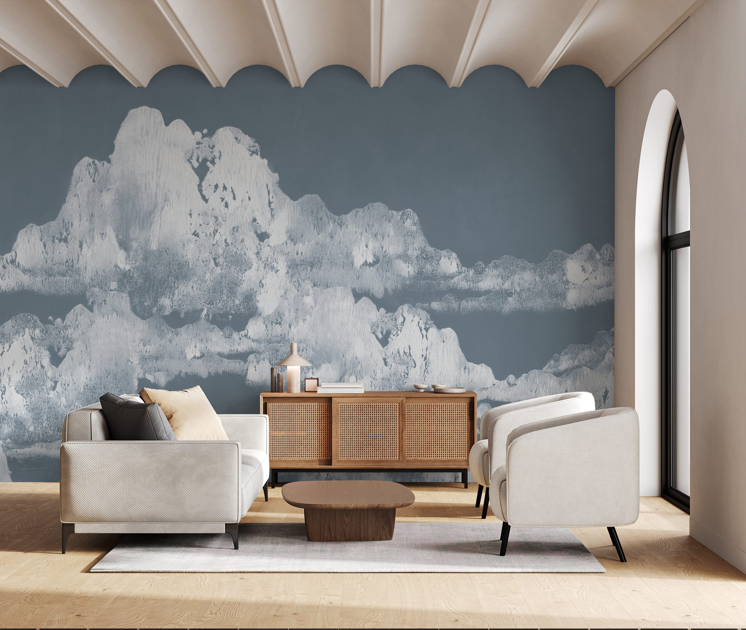 San Gabriel in Moonstone  |  Quick Ship Mural