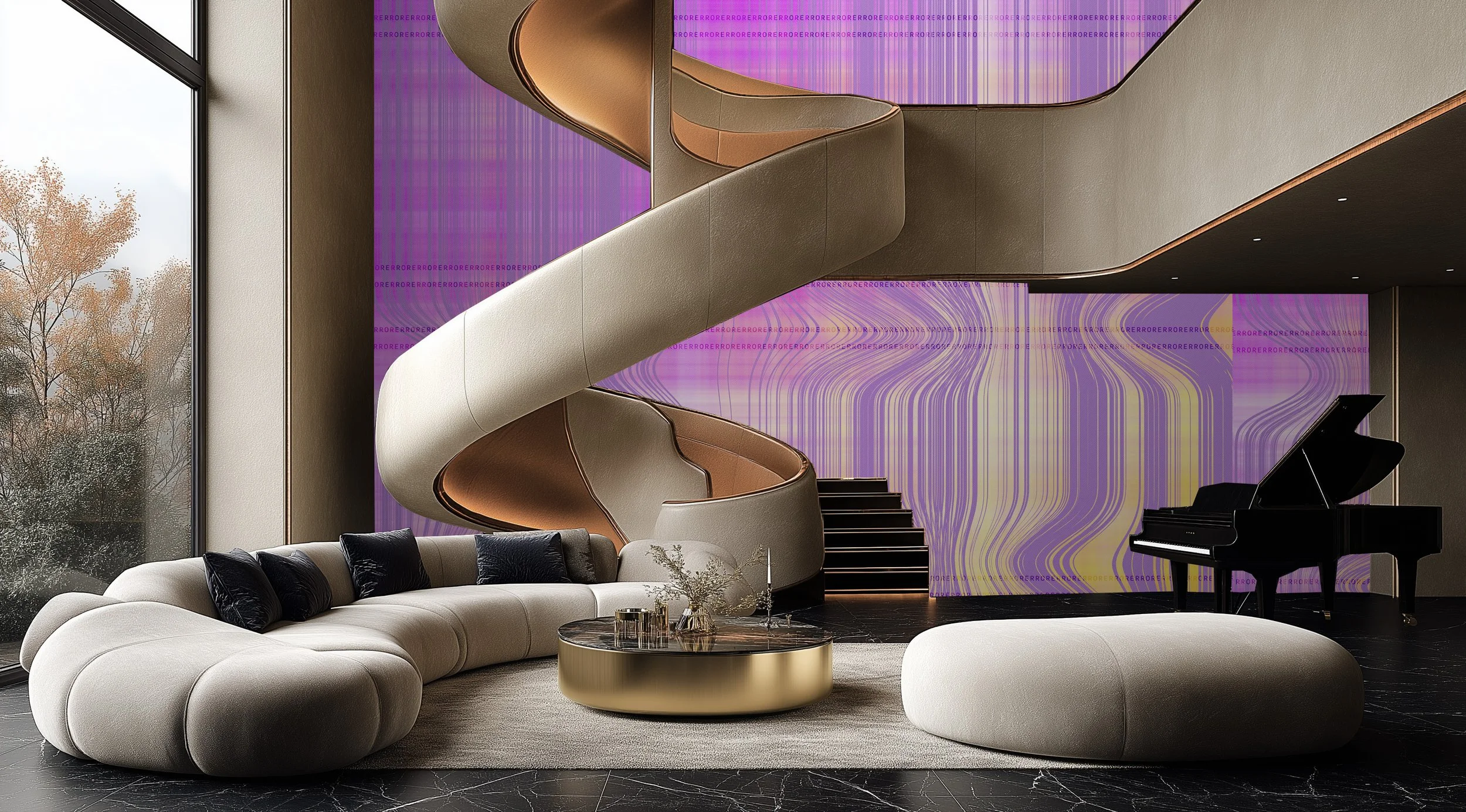 Faulty Patter in Digital Lavender  |  Quick Ship Mural