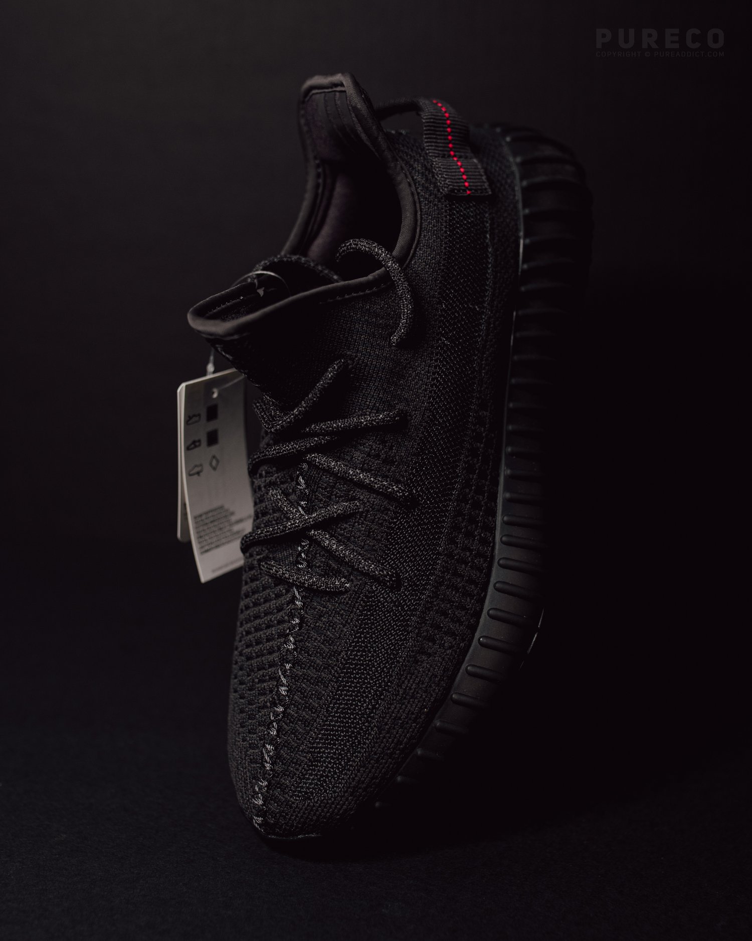 Daddy Risikabel Indføre Adidas Yeezy Boost 350 V2 [Black Non-Reflective] — PURE