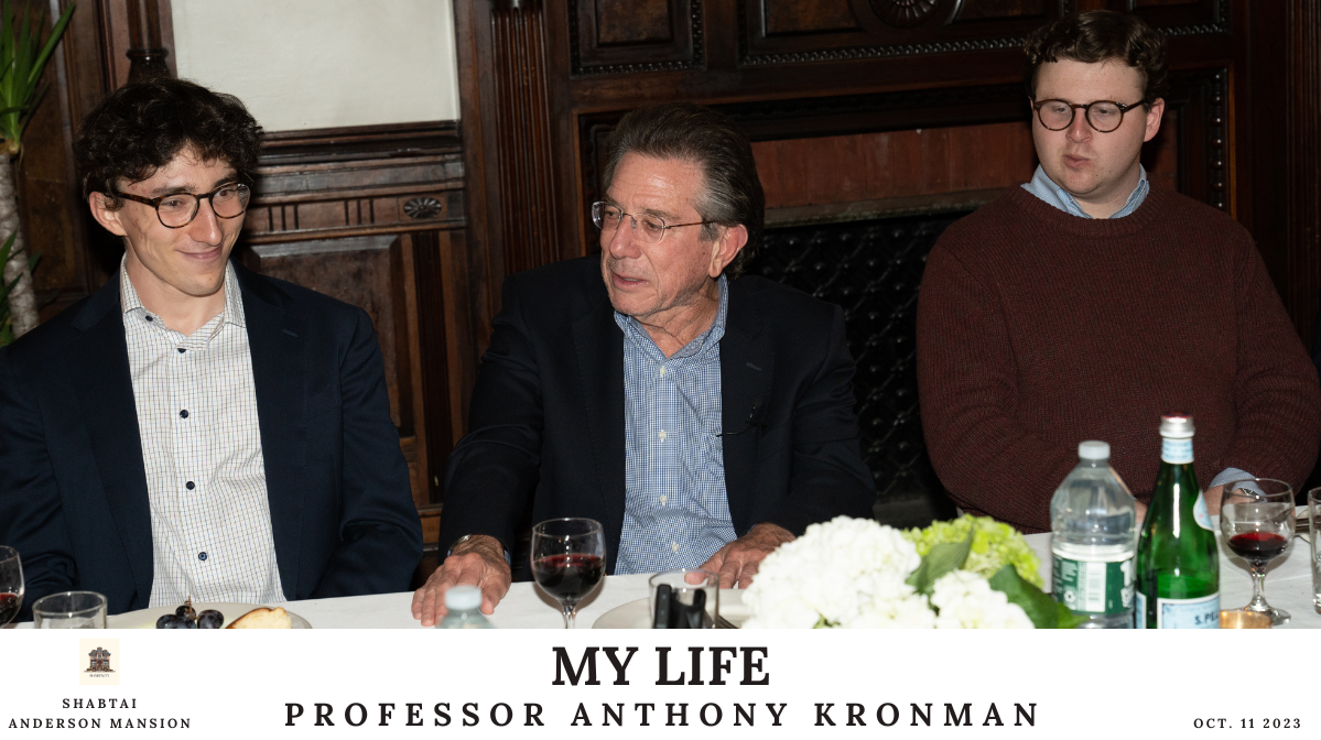 My Life | Professor Anthony Kronman
