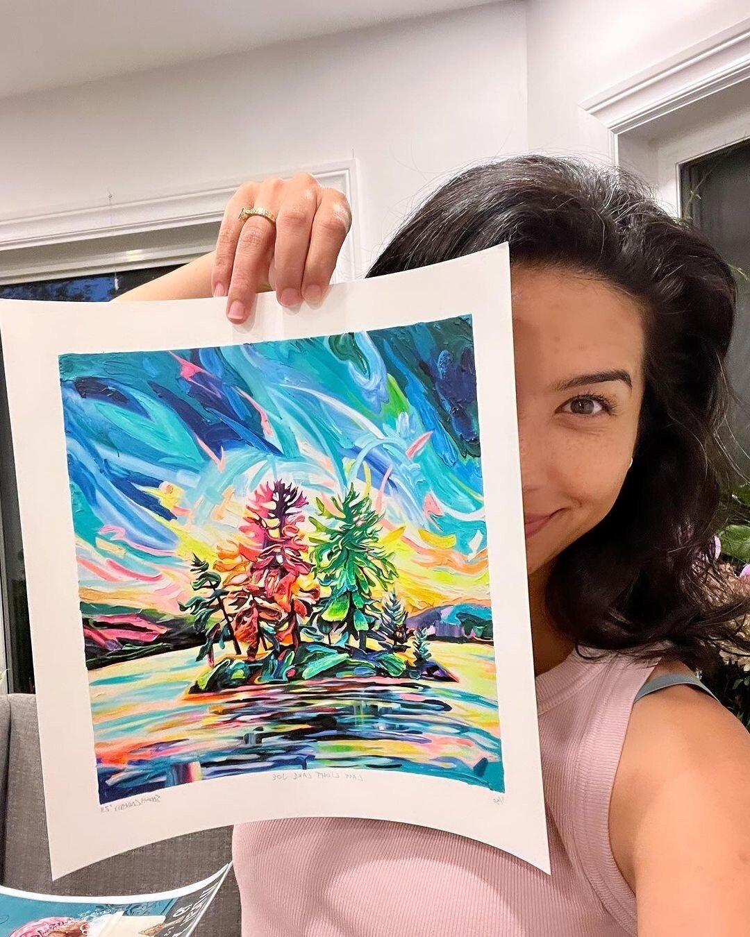 Posted @withregram &bull; @dr_crystal_nd Cannot wait to frame this beauty from @sarahlizcarlson 💓

Her use of vibrant colour &amp; movement is a reminder for me of the healing potential that lies within all of us ✨

If you&rsquo;re a patient of mine