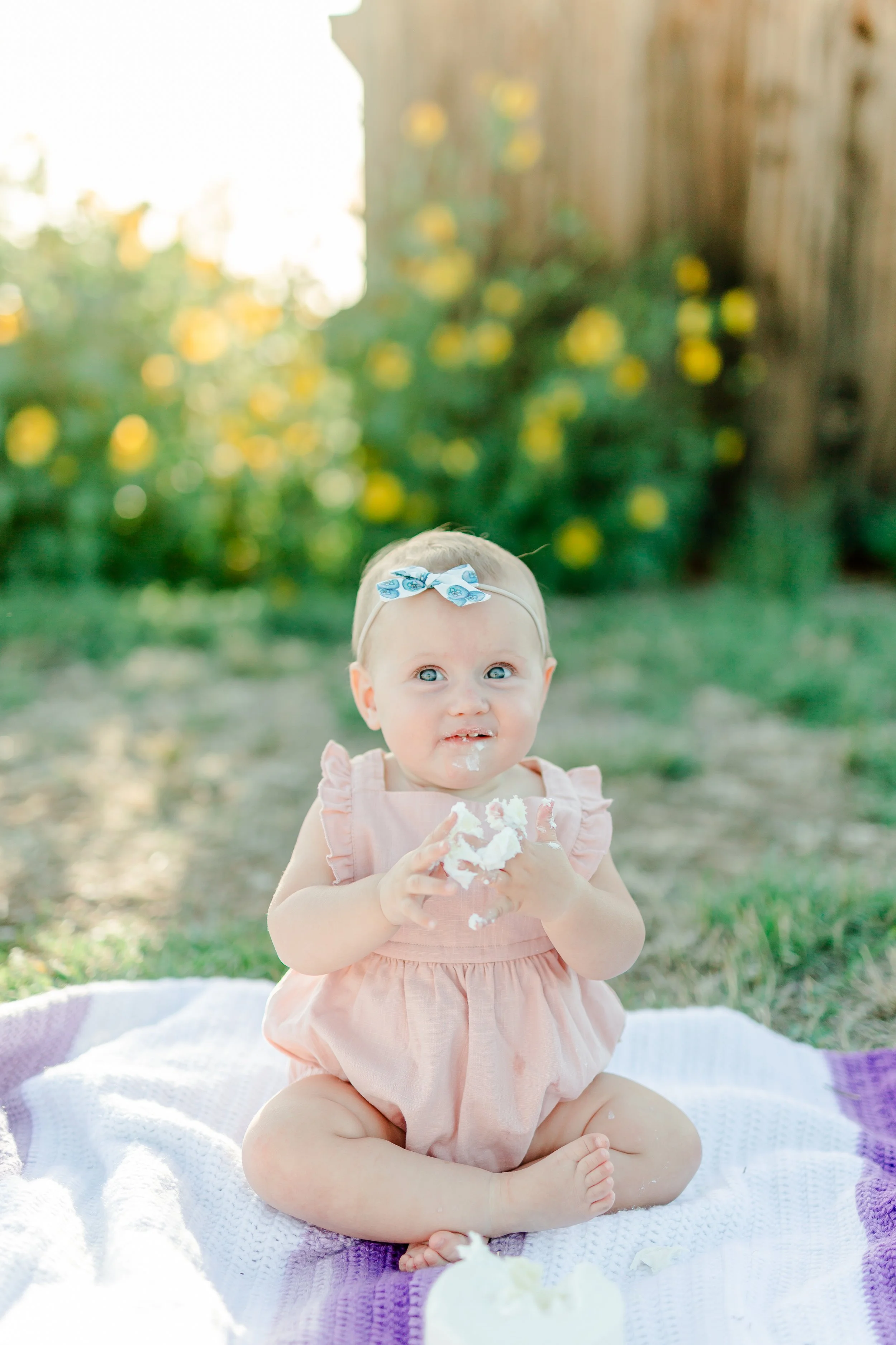 Baby Blue Turns ONE | USU Botanical Gardens Photoshoot, Kaysville, UT