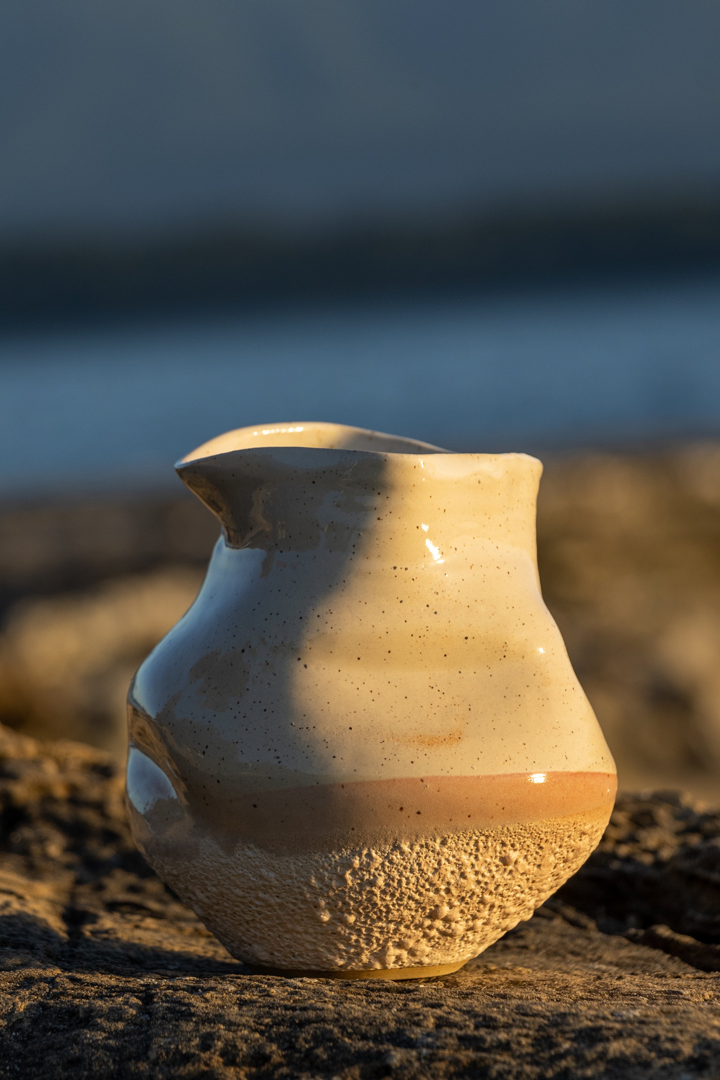 Wheel-thrown and altered, Cone 6 Stoneware, Oxidation, 2023
