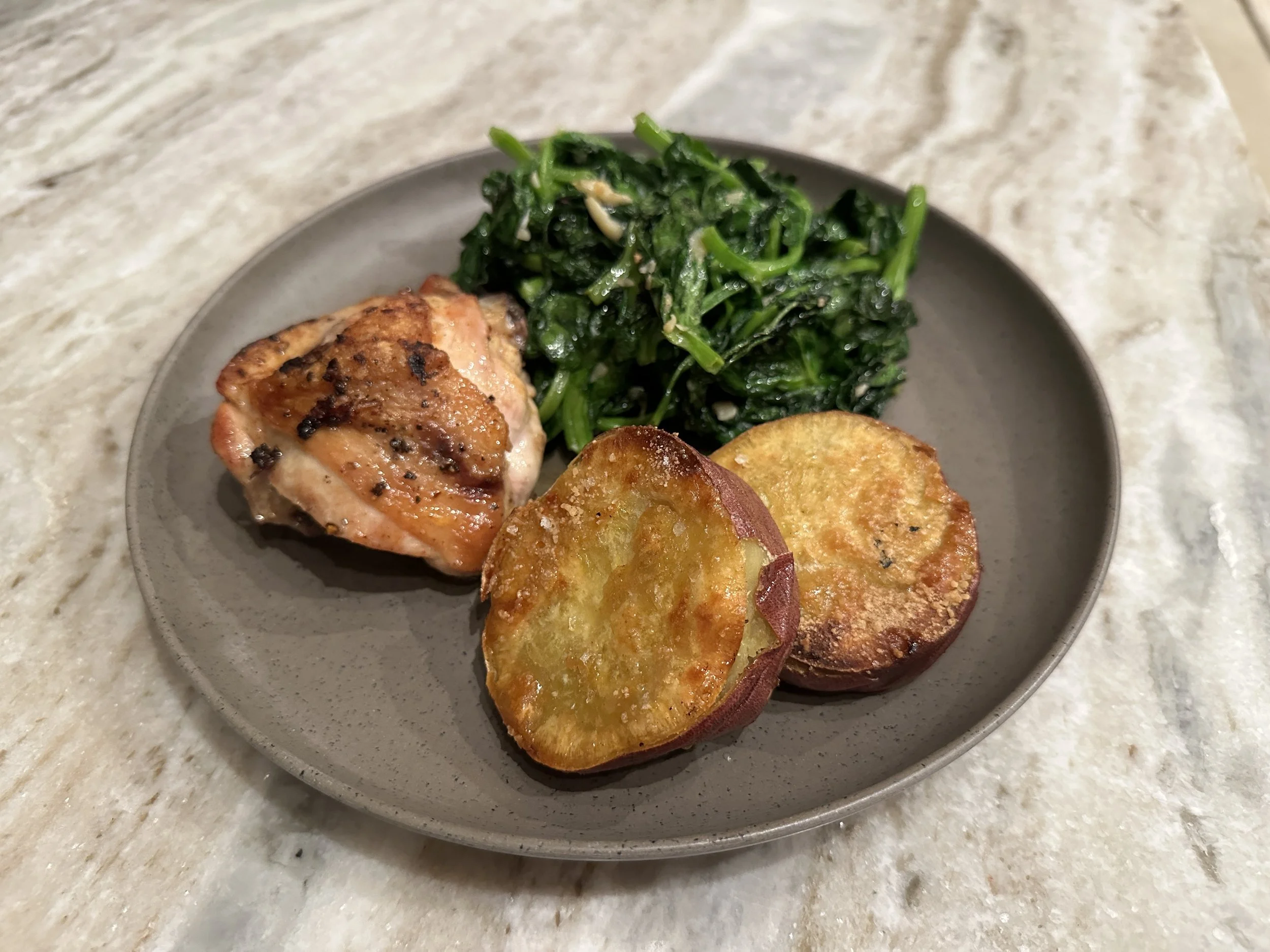 Candied baked sweet potato