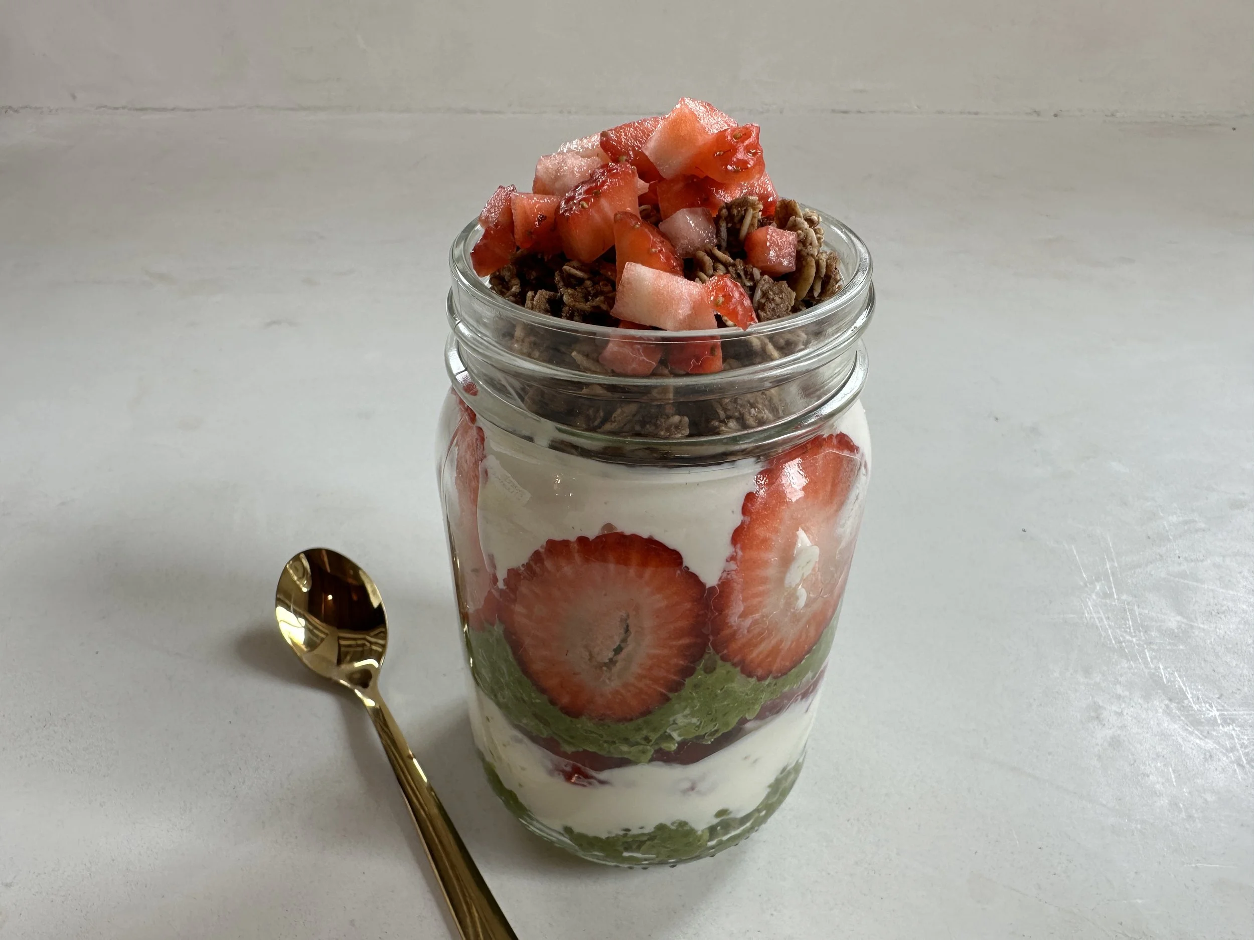 matcha oatmeal tiramisu