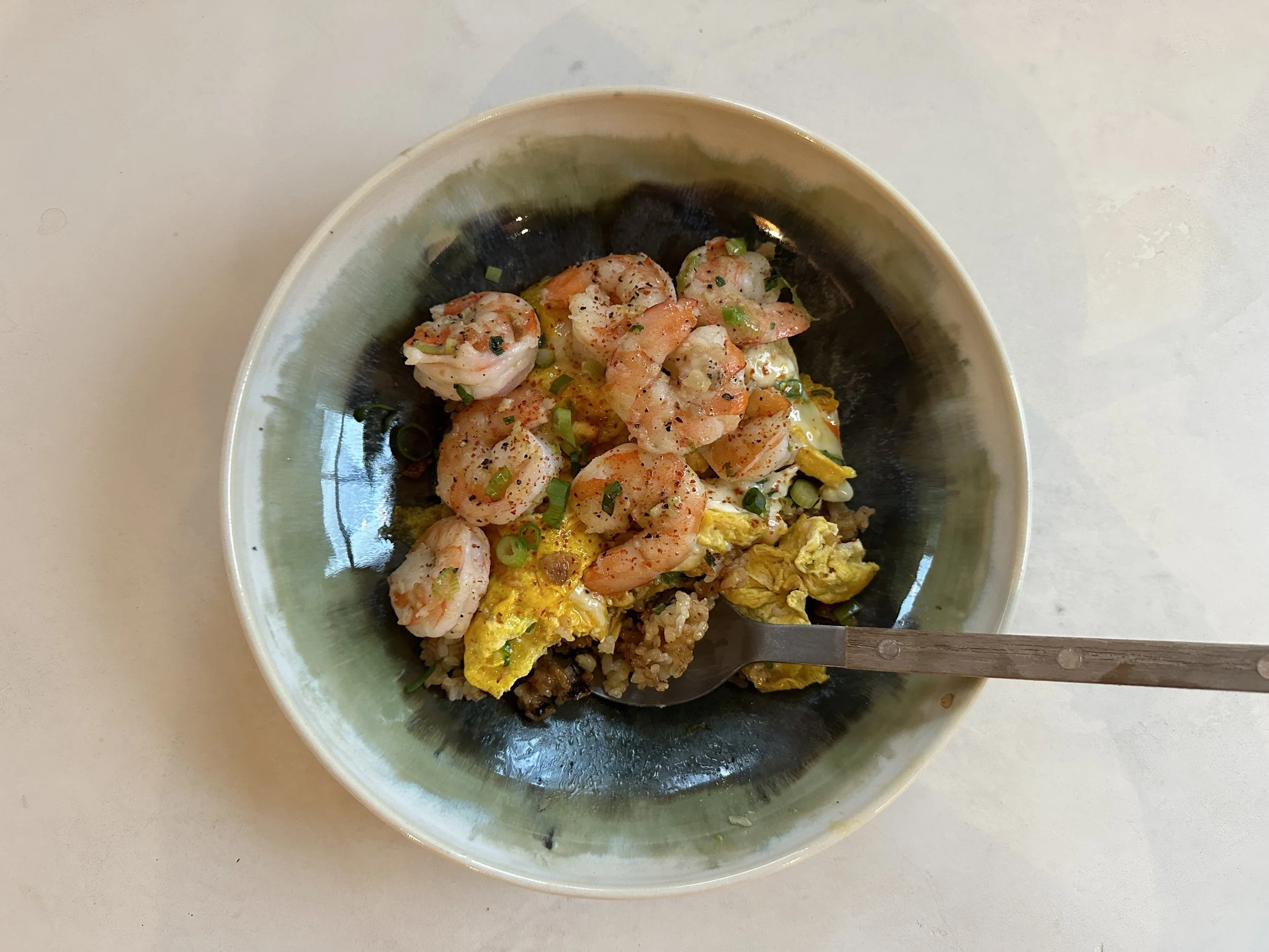 Deconstructed fried rice 