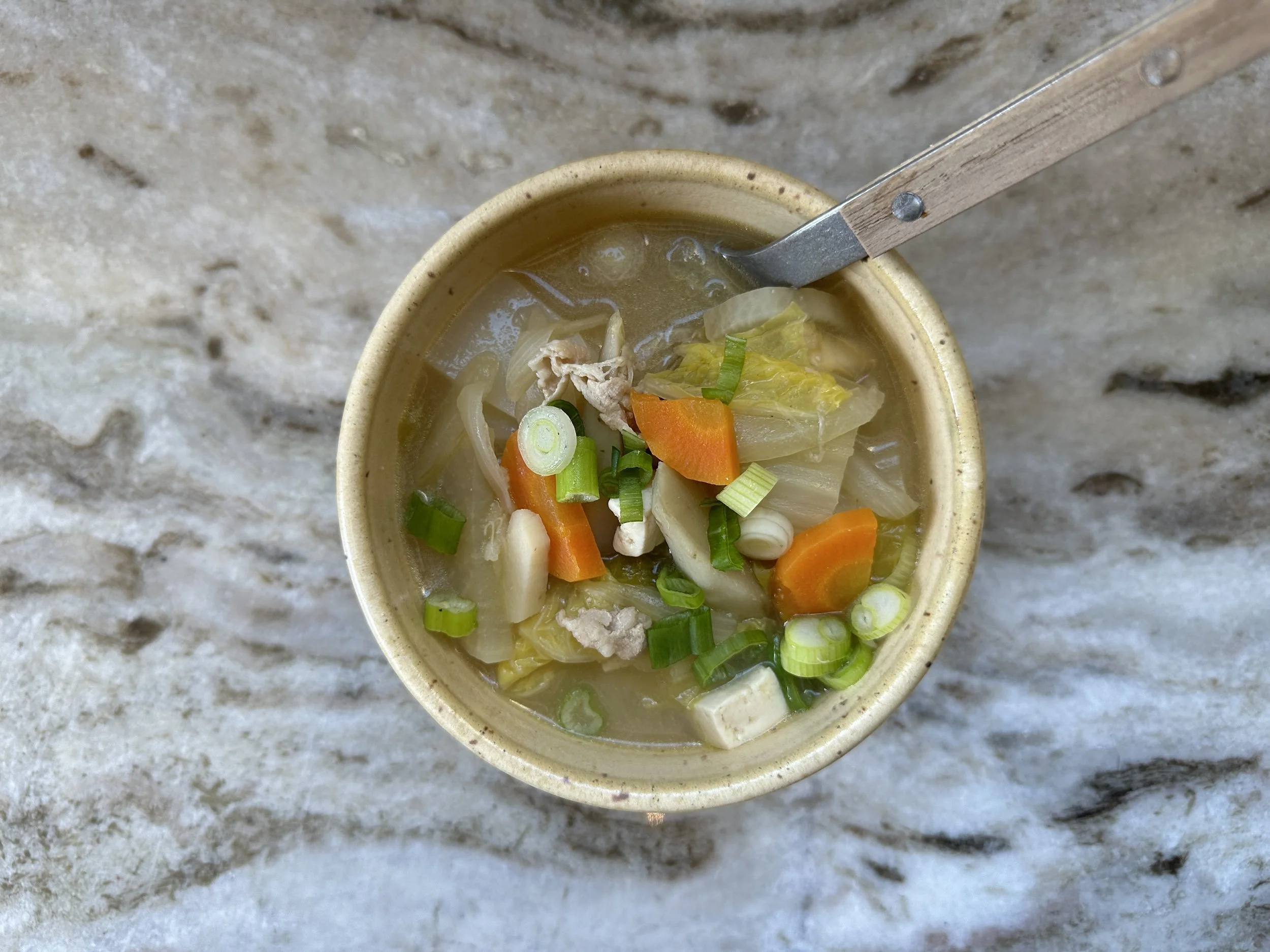 Homemade miso soup