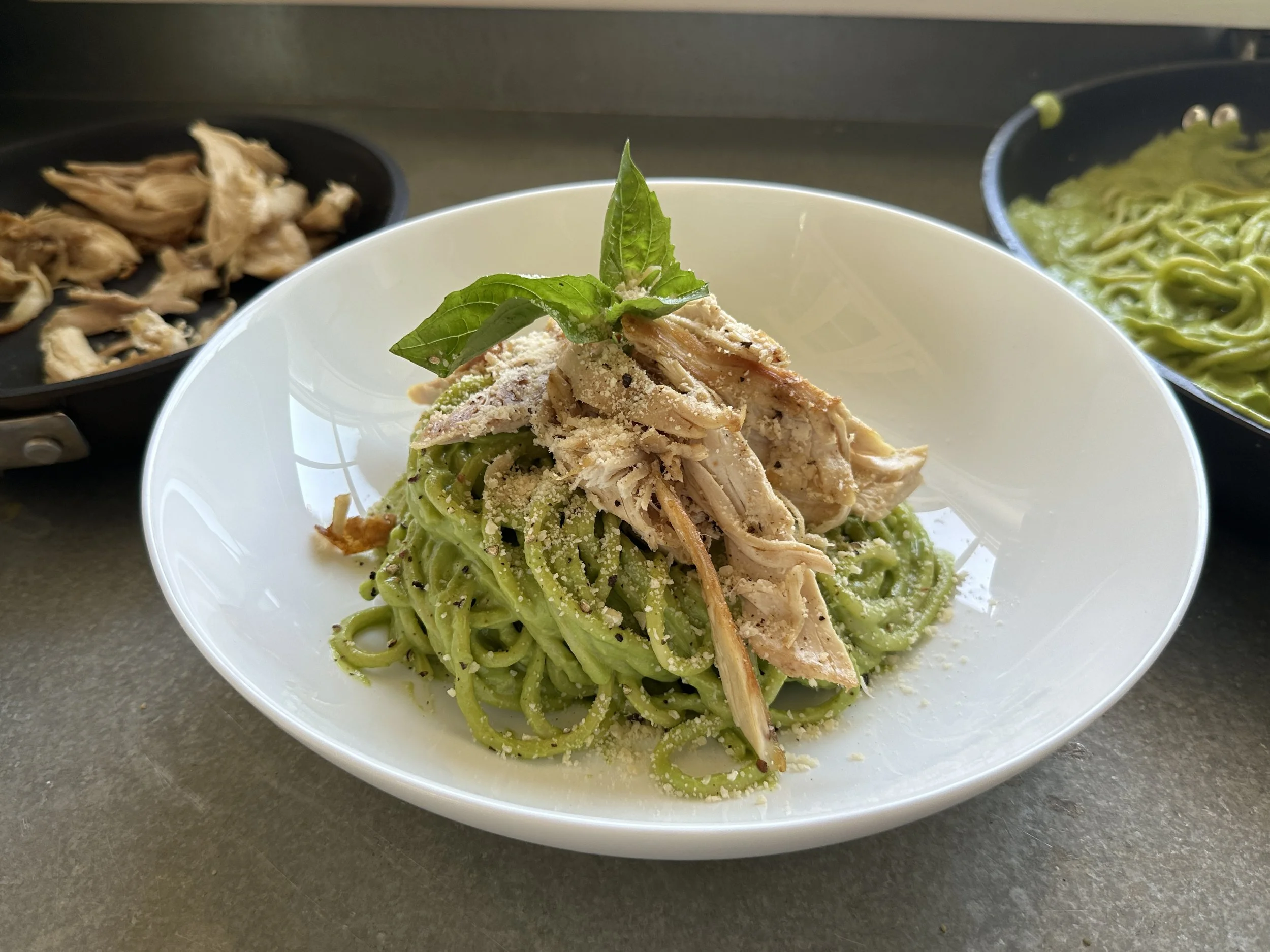quick &amp; easy green pasta