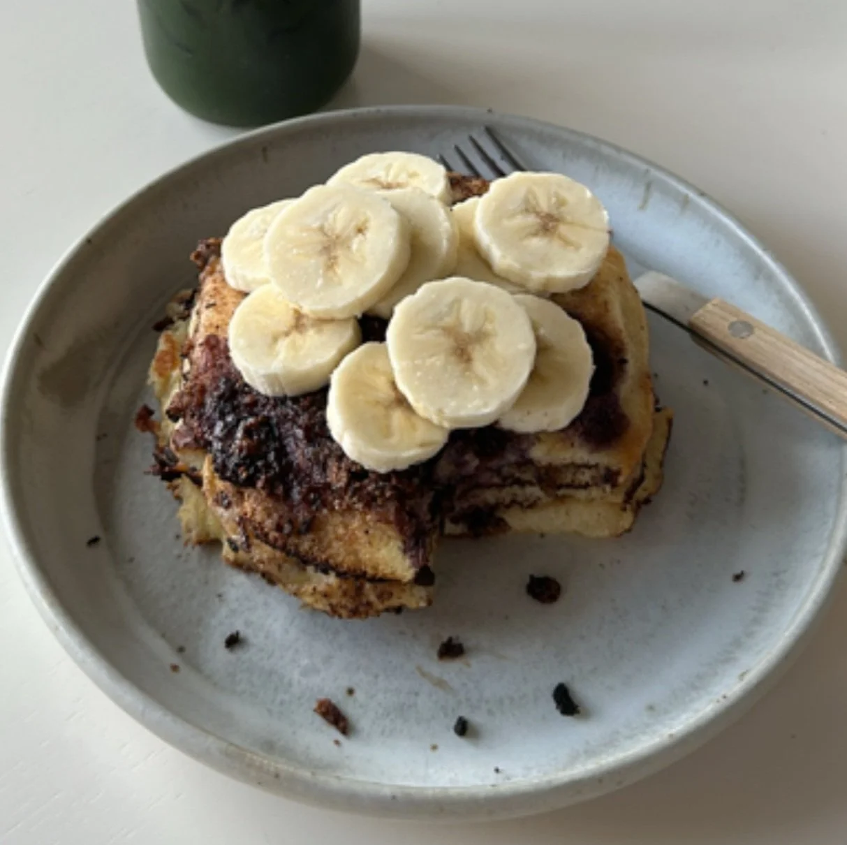 Blueberry Waffle cone pancakes