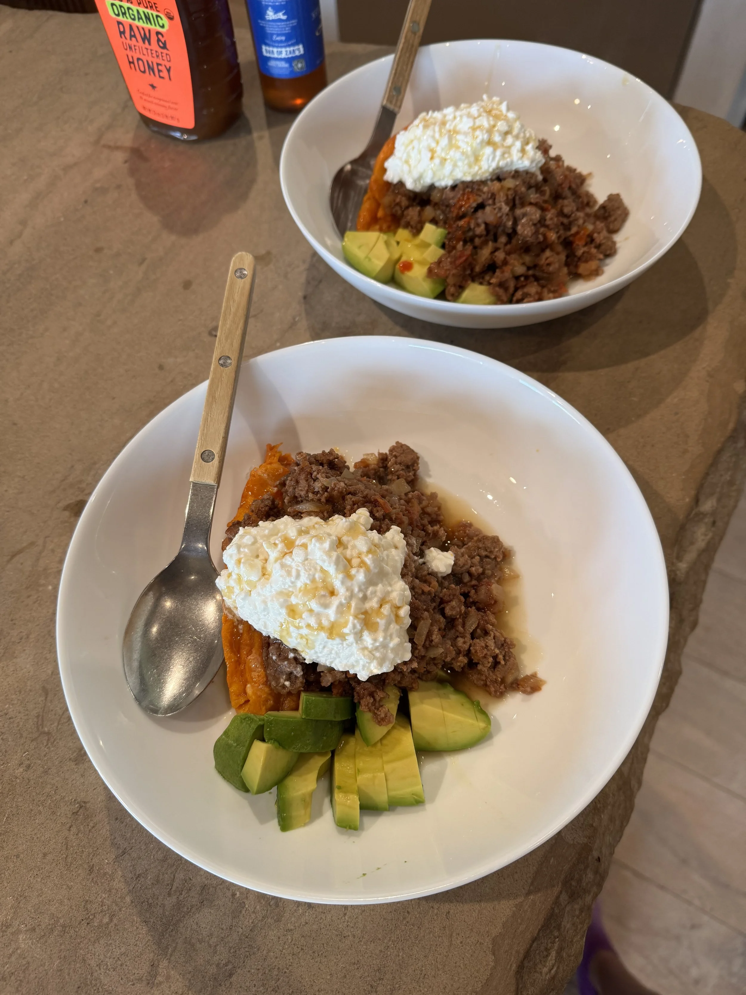 VIRAL HOT HONEY ground beef bowl