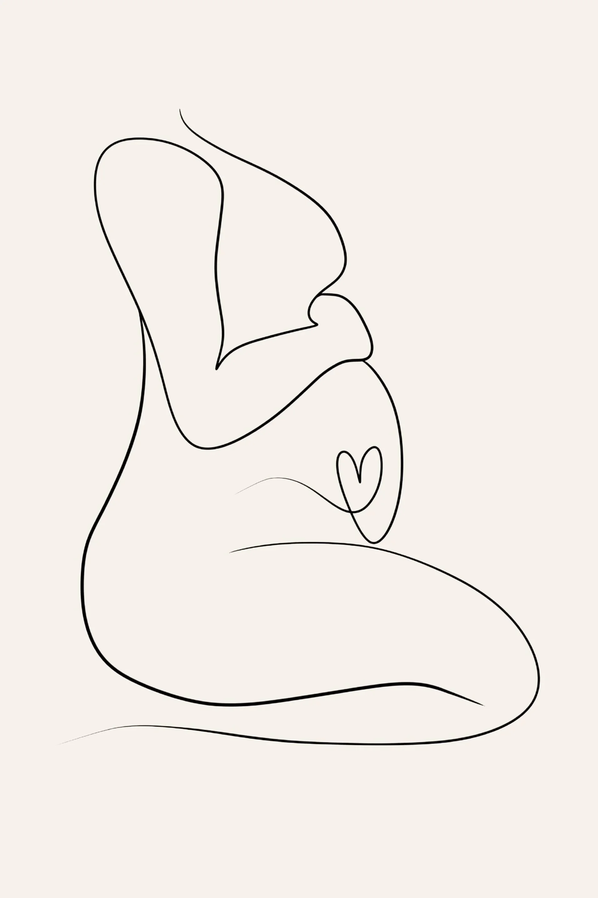 An infographic poster titled "Benefits of Prenatal Chiropractic" listing five benefits: comfort, fetal position, labor time, restorative, and wellness, with brief descriptions for each benefit.