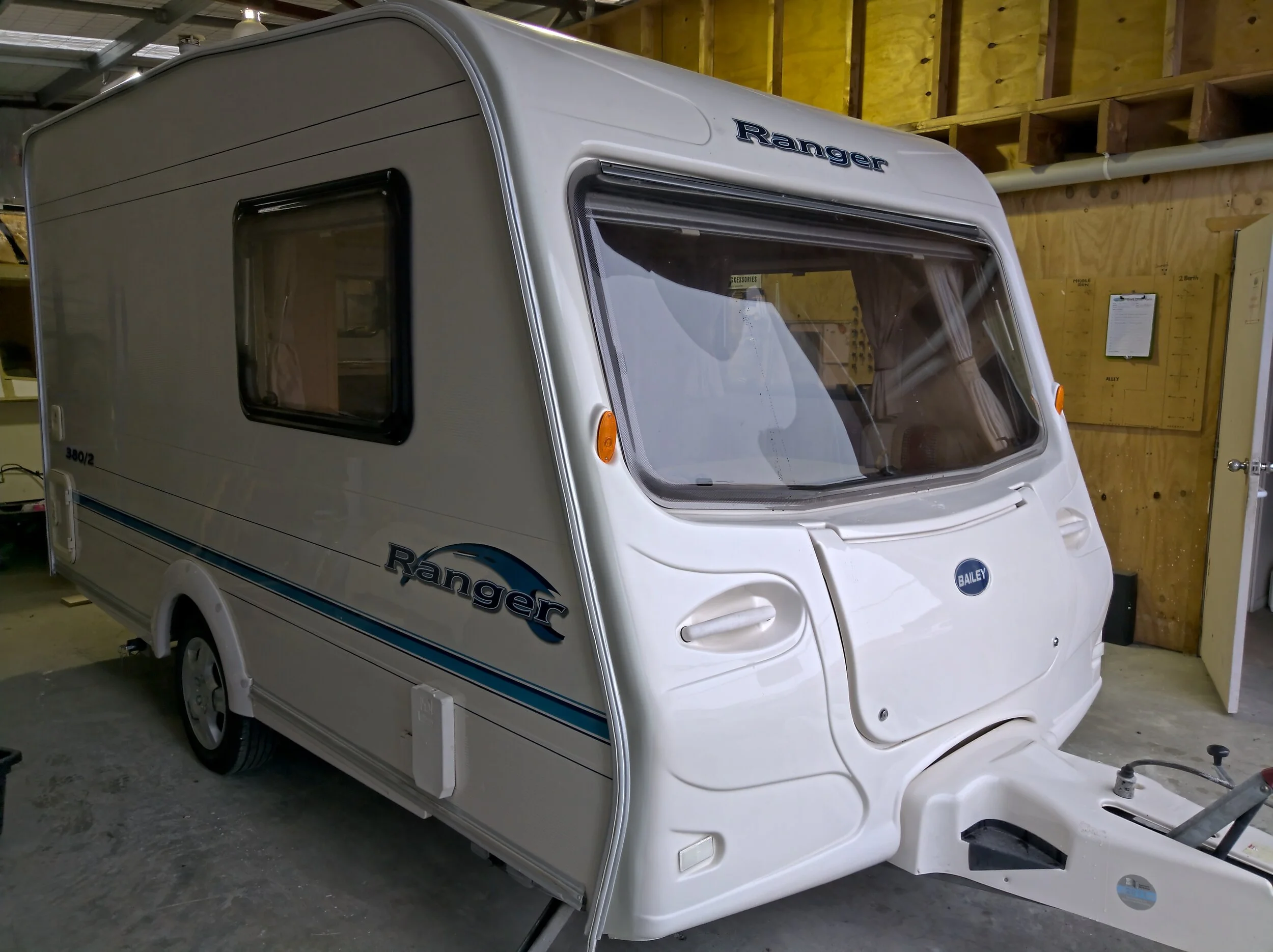 Reassembled and ready to go to its new home.