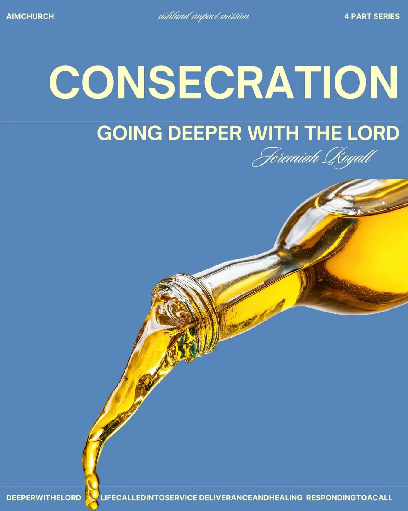 Consecration with Pastor Jeremiah Royall