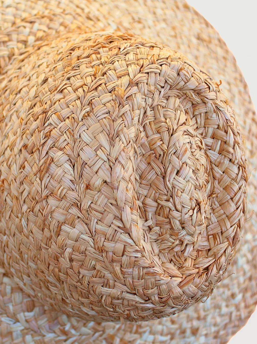 Like New Lola Hand-stitched Fiscolo Wide Brim Raffia Straw Hat Custom Made in NY FISCOLO — LOLA HATS main image 4