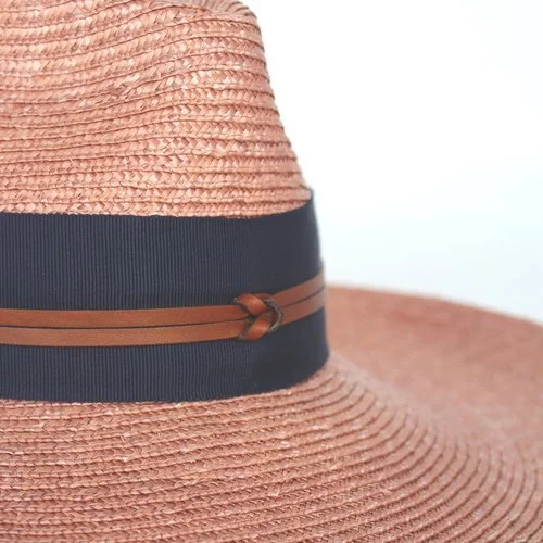 Lola Hats Brown Wide-Brim Straw Sun Hat - Women Nwt Lola Hats Raffia Straw Wide Brim Sun Hat Women main image 4