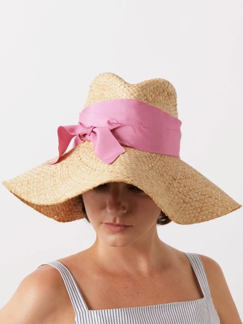 新品 Lola HATS ローラハット リボン付き麦わら帽子 FIRST AID FIRST  