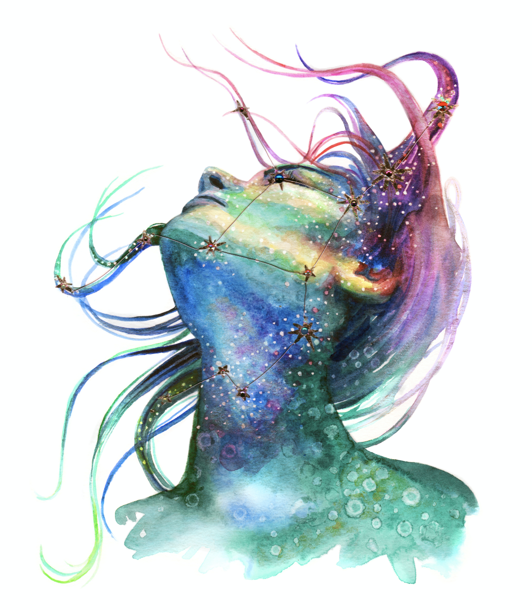 "Virgo" fine art reproduction