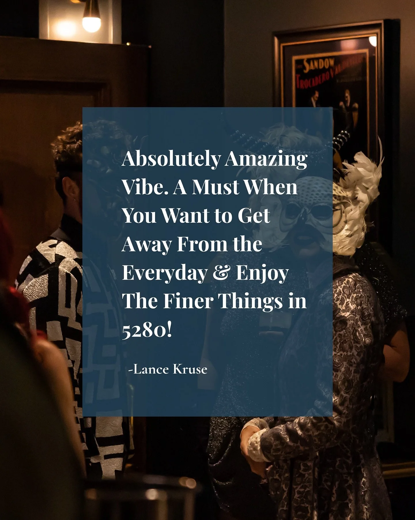 &ldquo;A must when you want to get away from the everyday and enjoy the finer things in 5280!&rdquo; 
&mdash; Lance Kruse

We love to see it! Share your own Savoy moment and tell us about your experience. 

#thesavoydenver #denverevents #savoydenvere