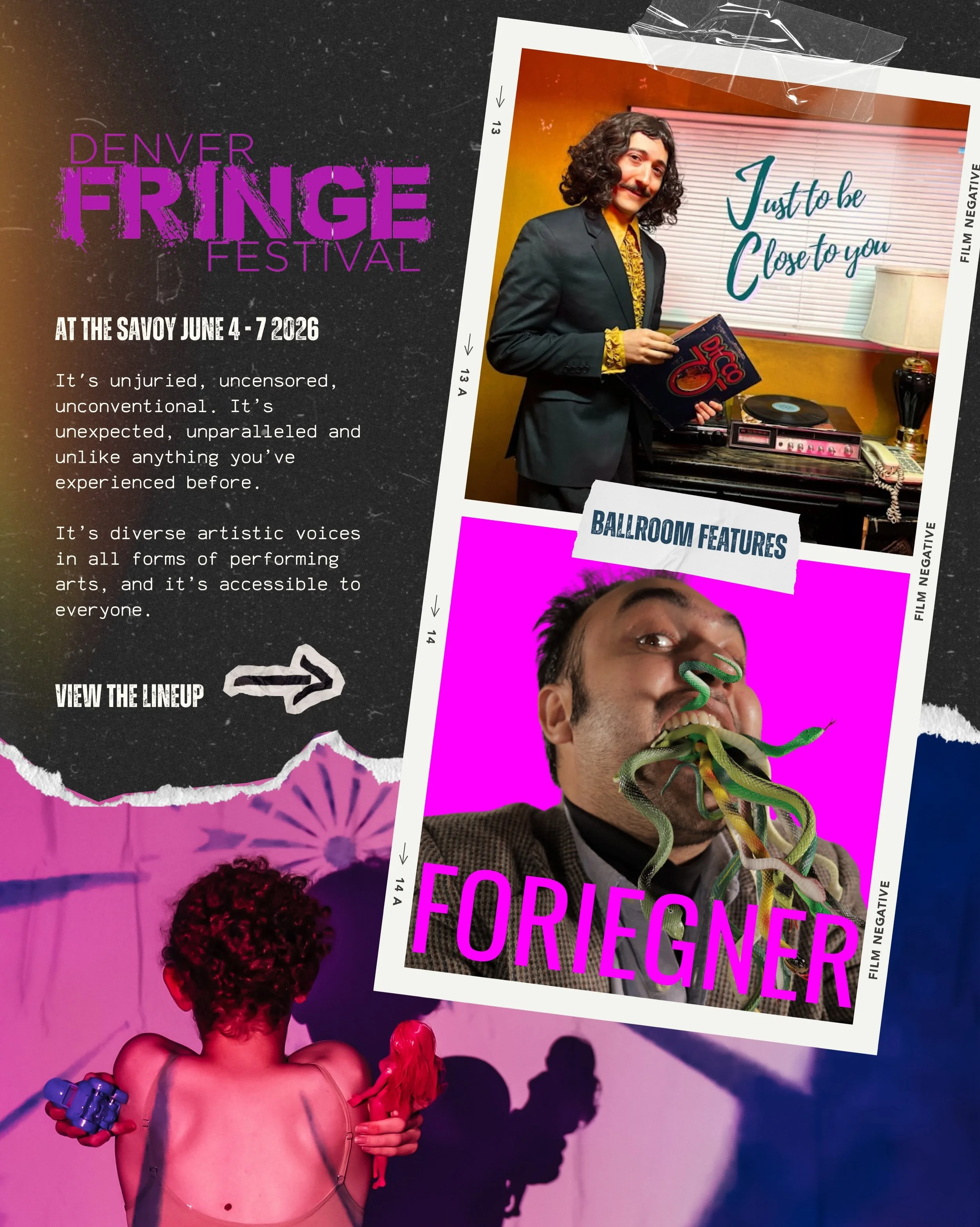 Denver&rsquo;s boldest week of art, comedy &amp; storytelling is taking over The Savoy June 4&ndash;7.

Dive into this year&rsquo;s @denfringe lineup, and grab your tickets before they disappear 🎟️

📸 @kalenjessephotography_co 

#denverfringefestiv