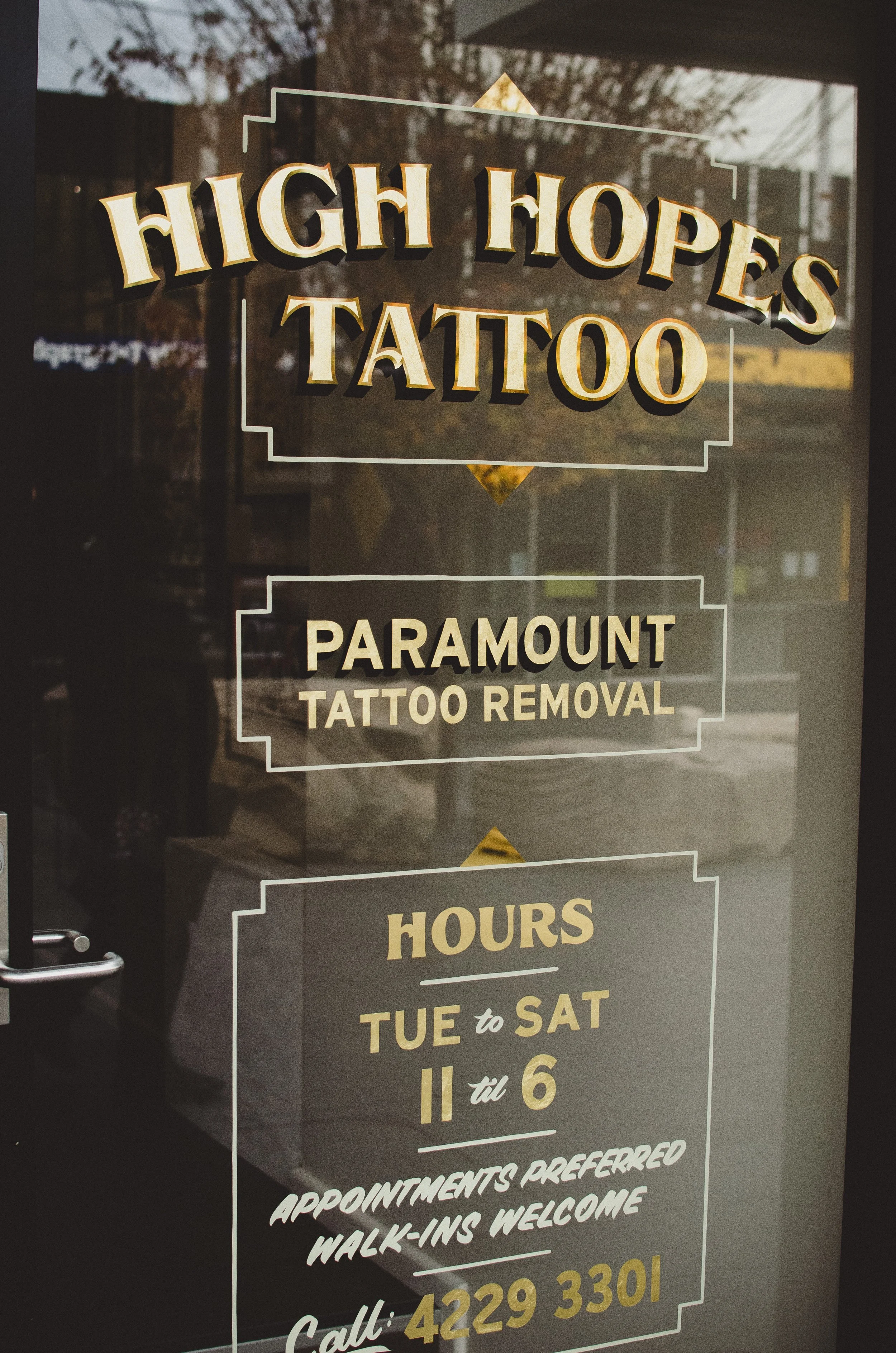 High Hopes Tattoo Wollongong High Hopes Tattoo Wollongong