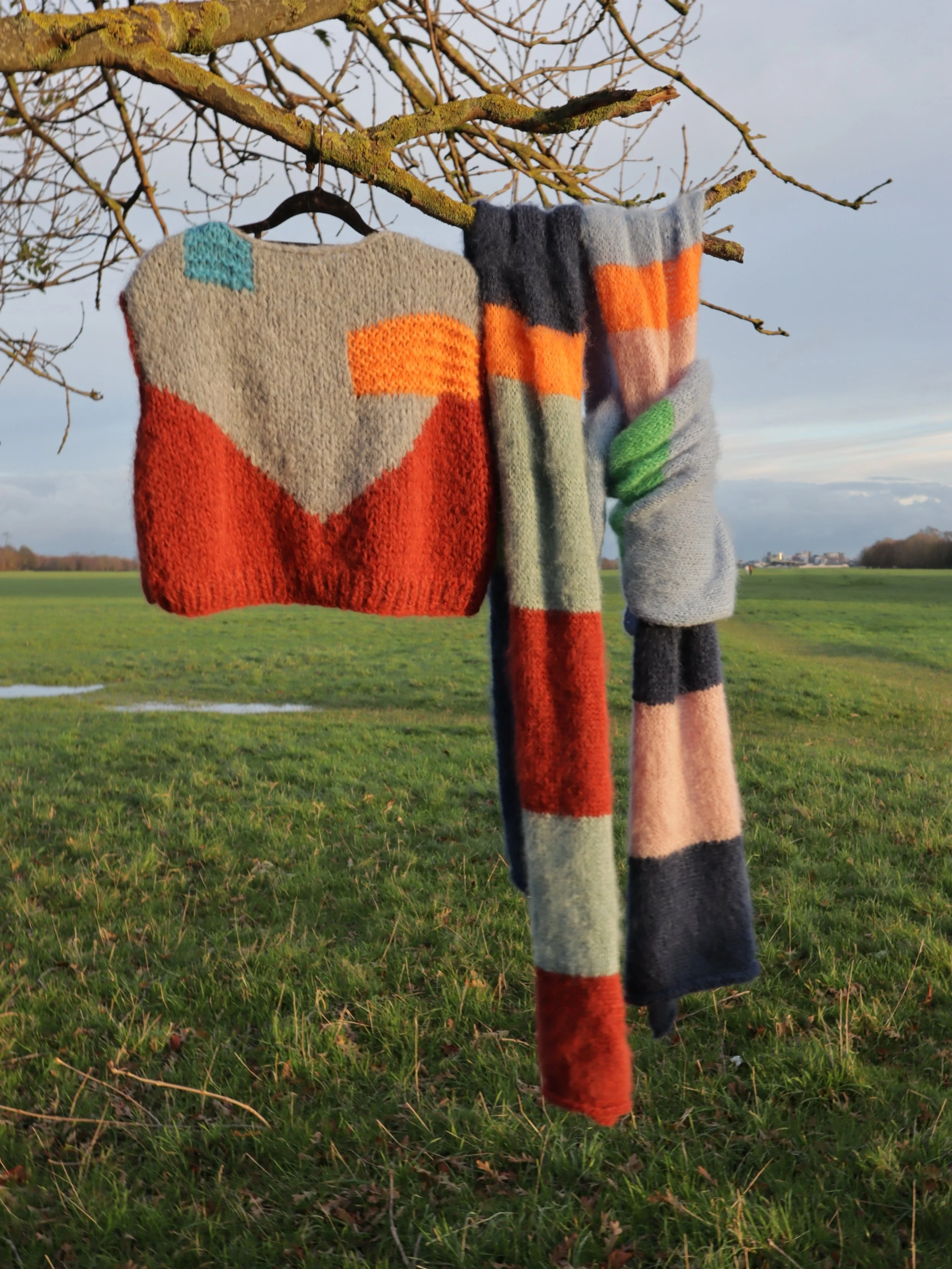 RTW: The Harley Vest: Rust + Blue-grey