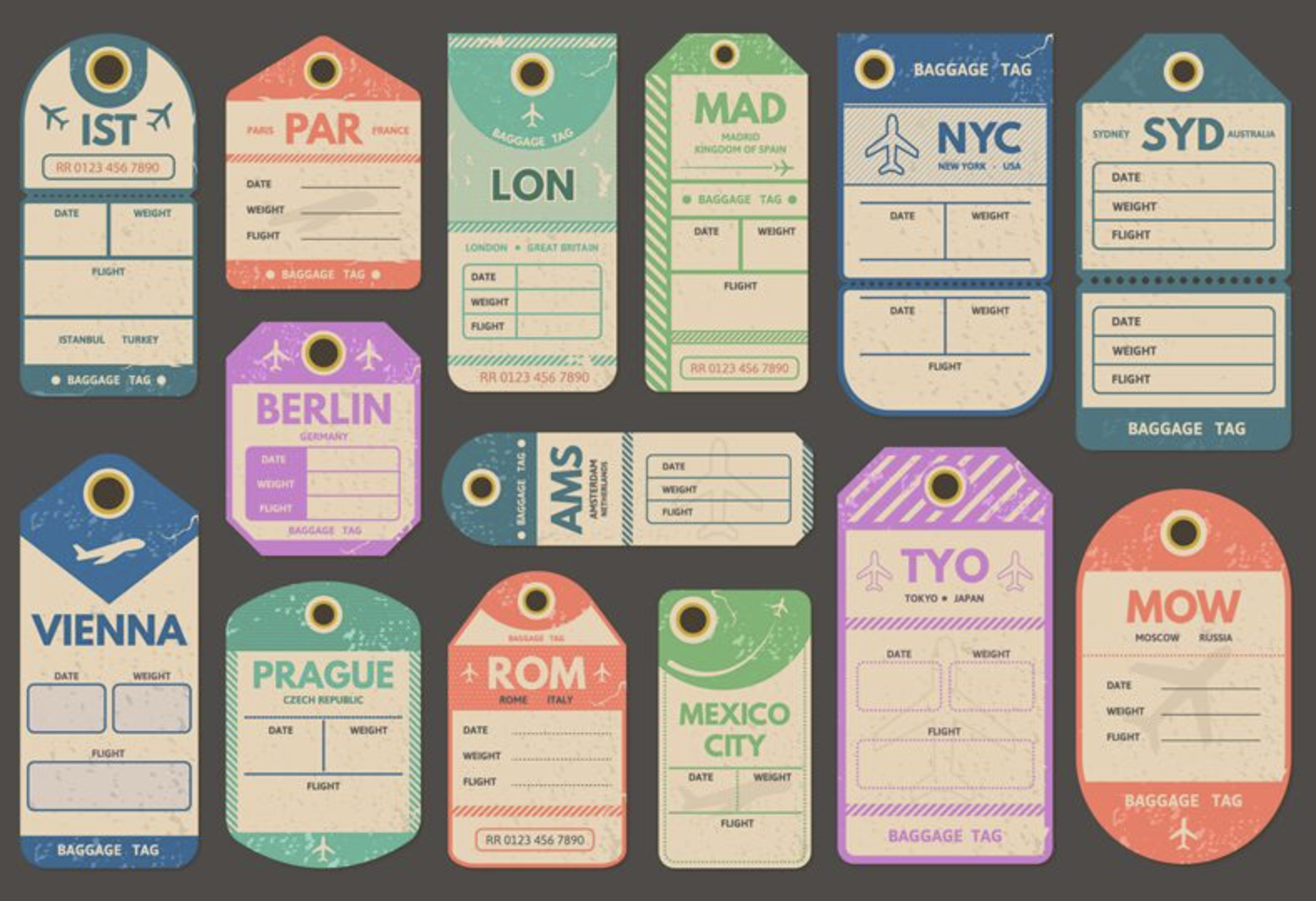 pre-travel check list