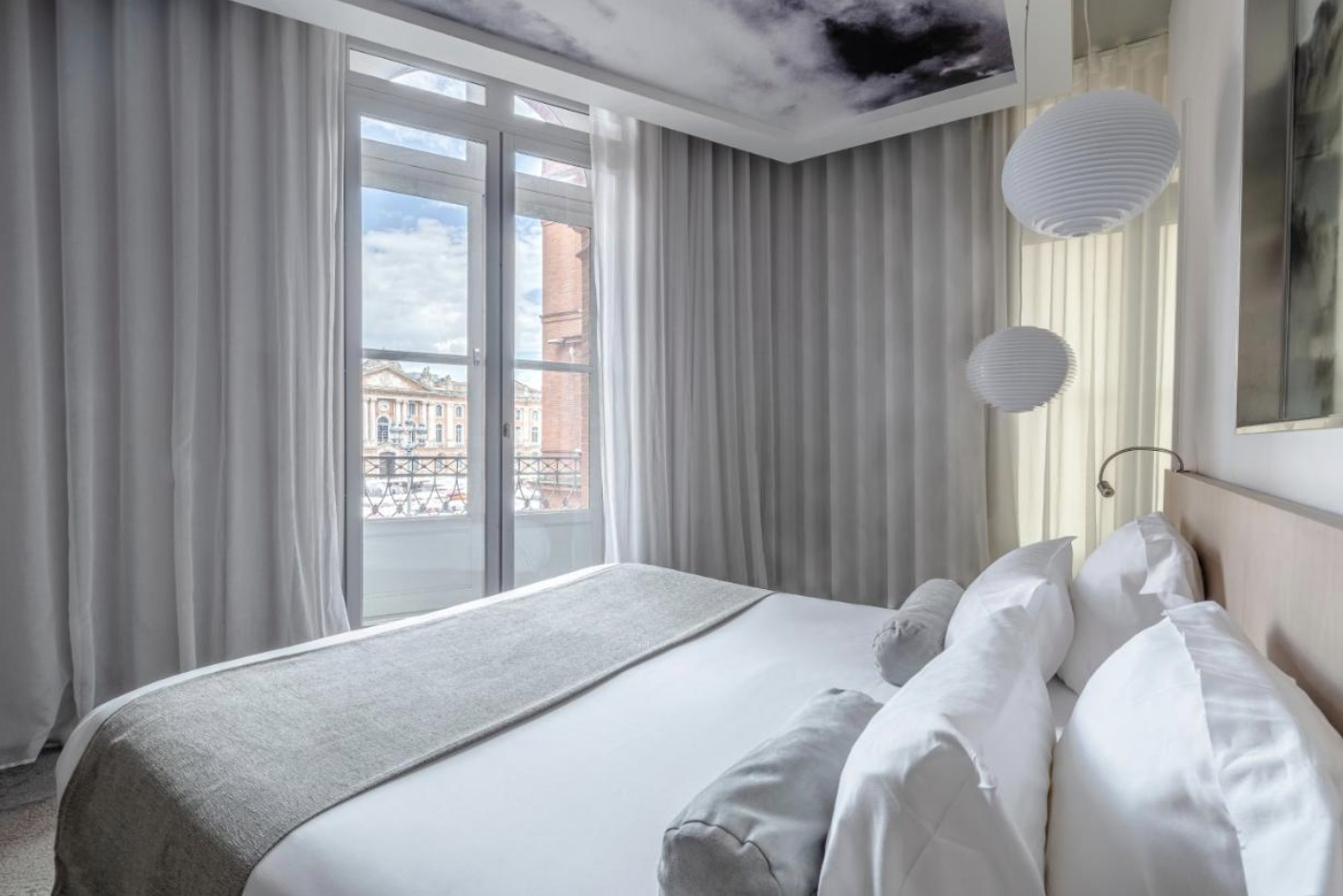 Beautiful hotel accommodations in the historical city of Toulouse in Occitanie region.