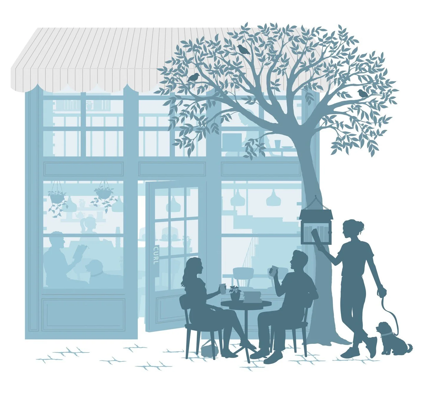 Here's a lovely project I worked on earlier this year; branding for @curlcoffee book and coffee shop in the #Badaro neighbourhood of Beirut, Lebanon. I hope I get to visit one day!
I was commissioned by founder and owner, Nisrine, to try to capture