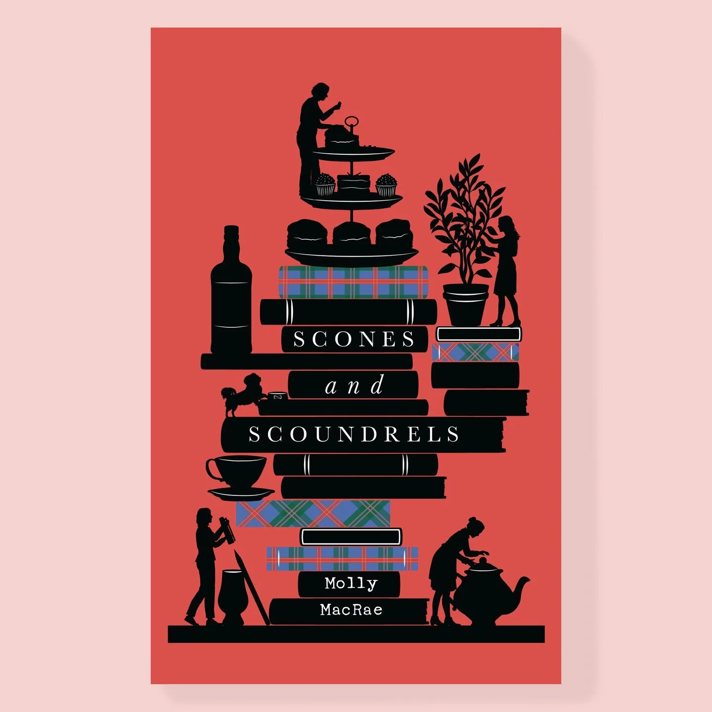 Thought I'd share a really fun book cover series that I worked on for @harlequinbooks; Molly MacRae's The Highland Bookshop Mystery Series.
The series is set in a bookshop in the idyllic (but rather dangerous!) Scottish town of Inversgail. I've love