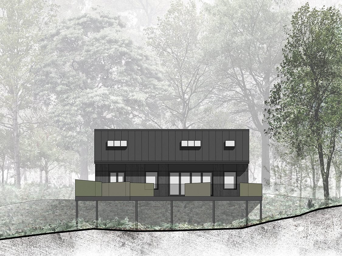 Our design for an innovative, contextually sensitive new house on the edge of a protected woodland in Derbyshire has been submitted...more news to follow... 
&bull;
&bull;
&bull;
&bull;
#timber #timbercladding #modern #contemporary #openplan #minimil