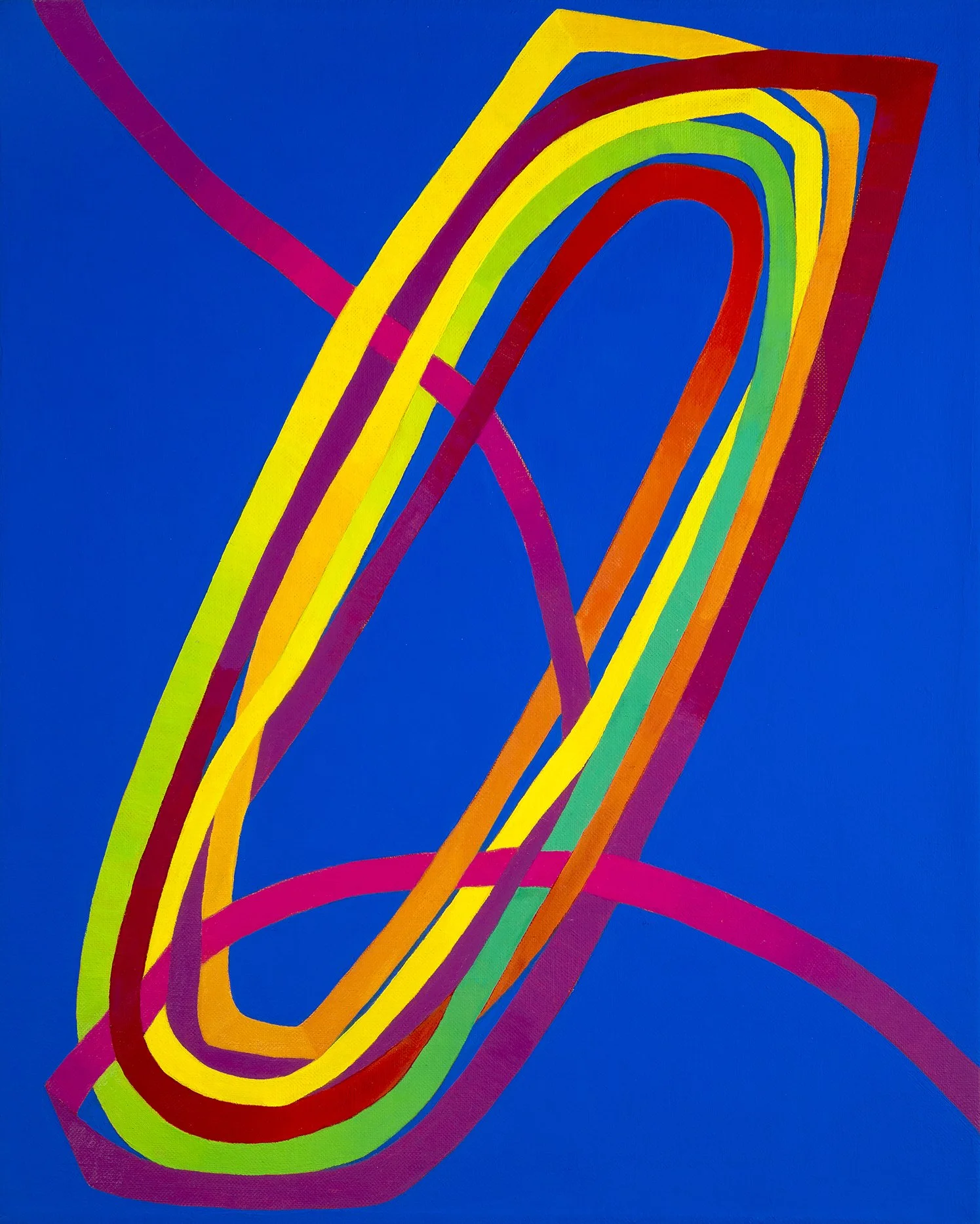 Slope, oil on linen, 20 x 16 inches