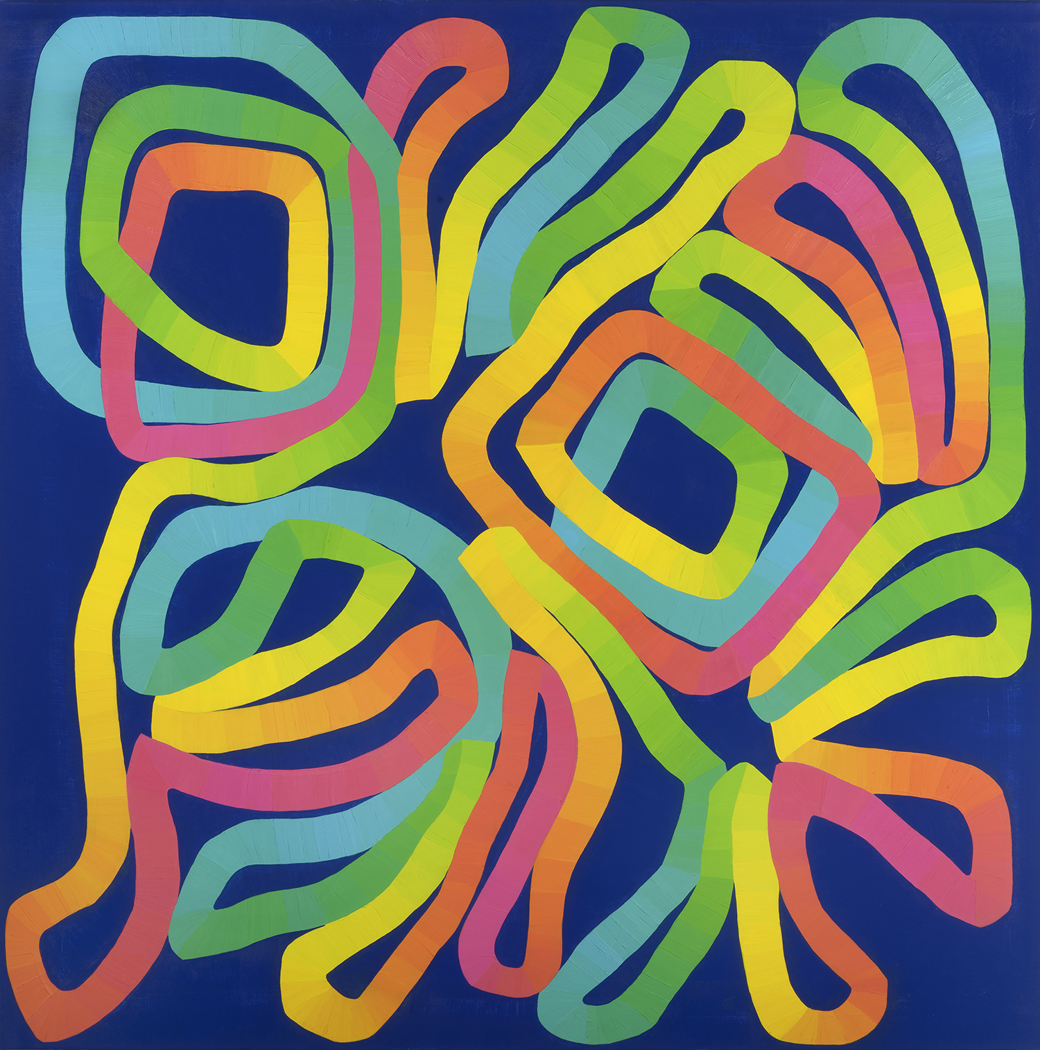 Cartouche 2020, oil on canvas, 48 x 48 inches